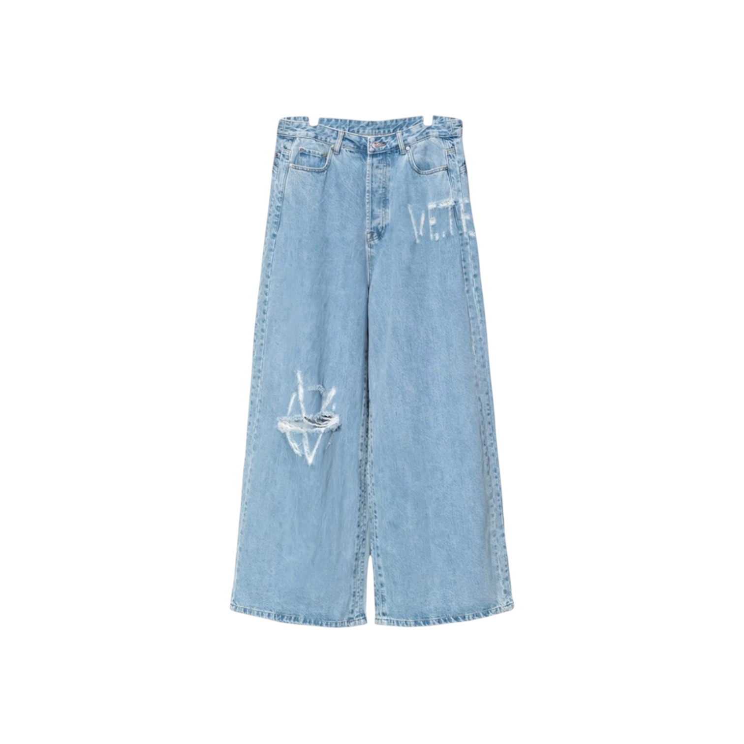 “Logo Destroyed Baggy” Jeans — Vetements