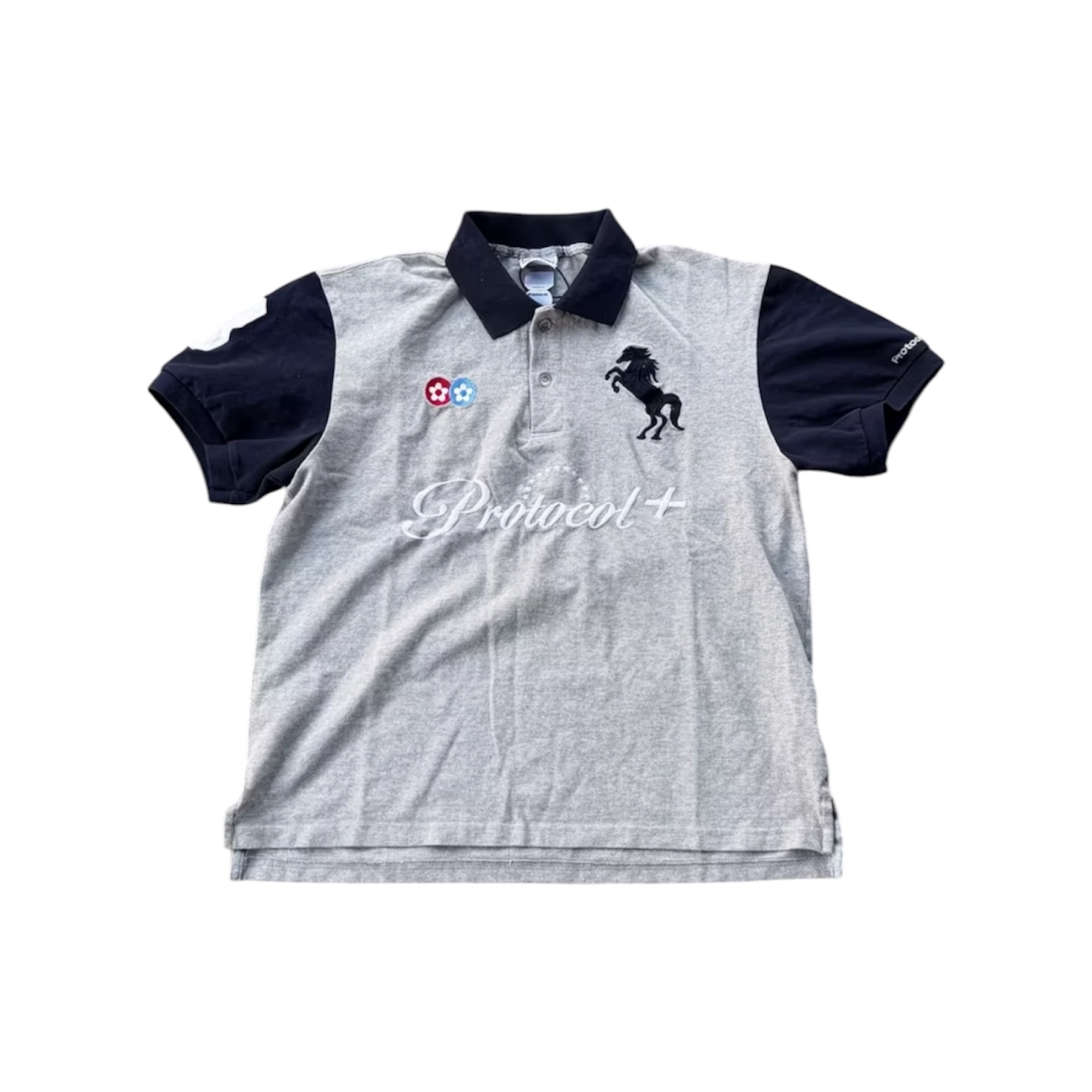 “Fur Collar Layered” Polo Tee — Protocol Index