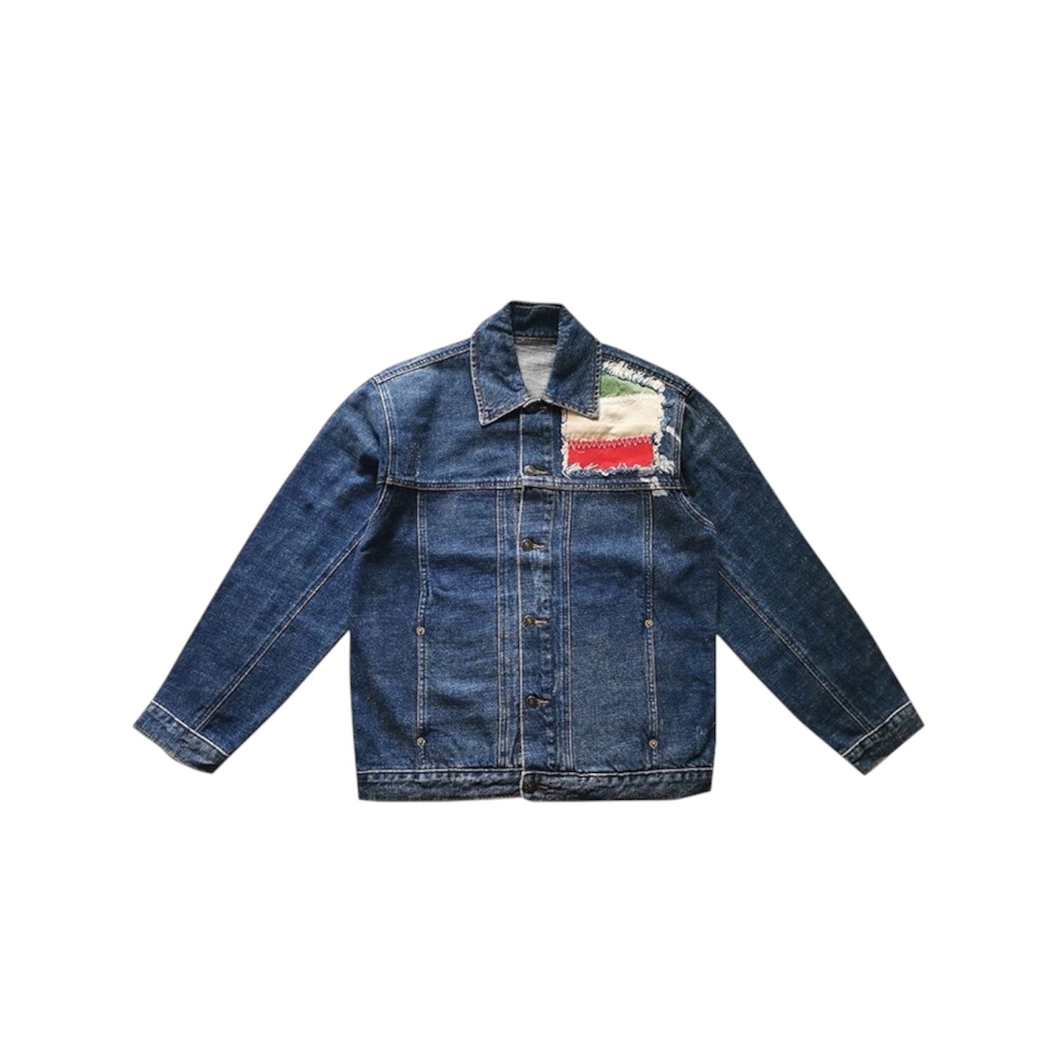 “Tricolor Back Skull Denim” Jacket — Hydrogen