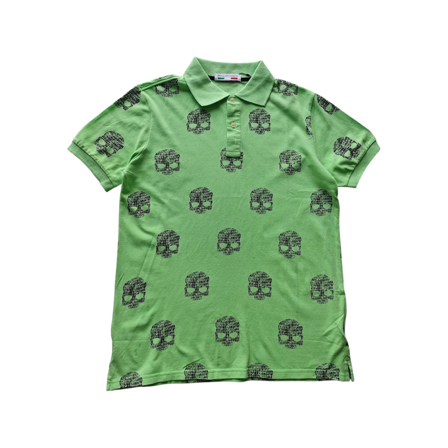 “Skull All-Over Print” Polo Tee — Hydrogen