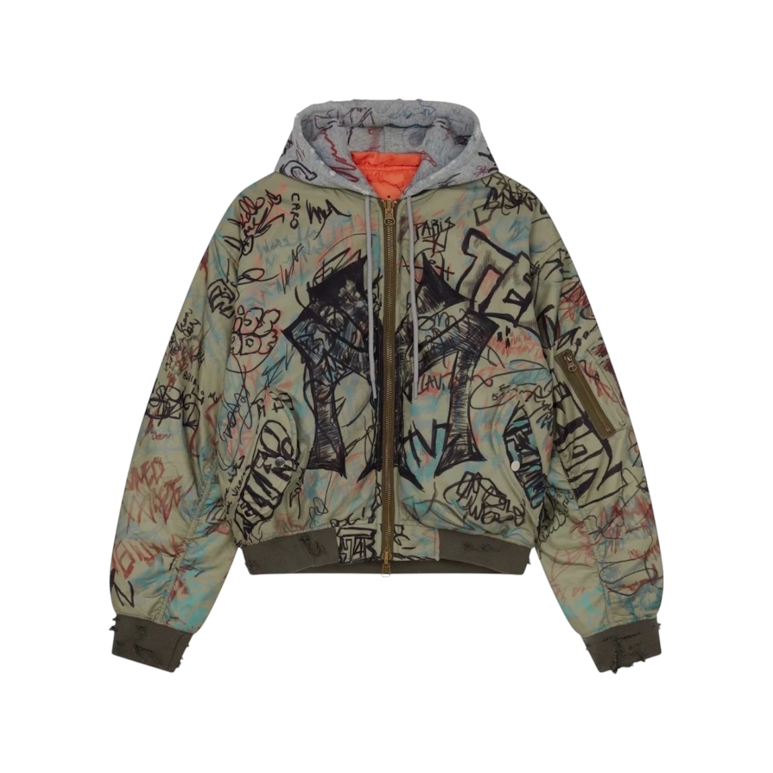 “Graffiti Bomber” Jacket — Mowalola