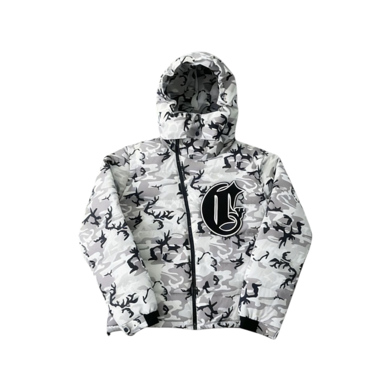 “V2 Detachable White Camo Puffer” Jacket — Corvidae