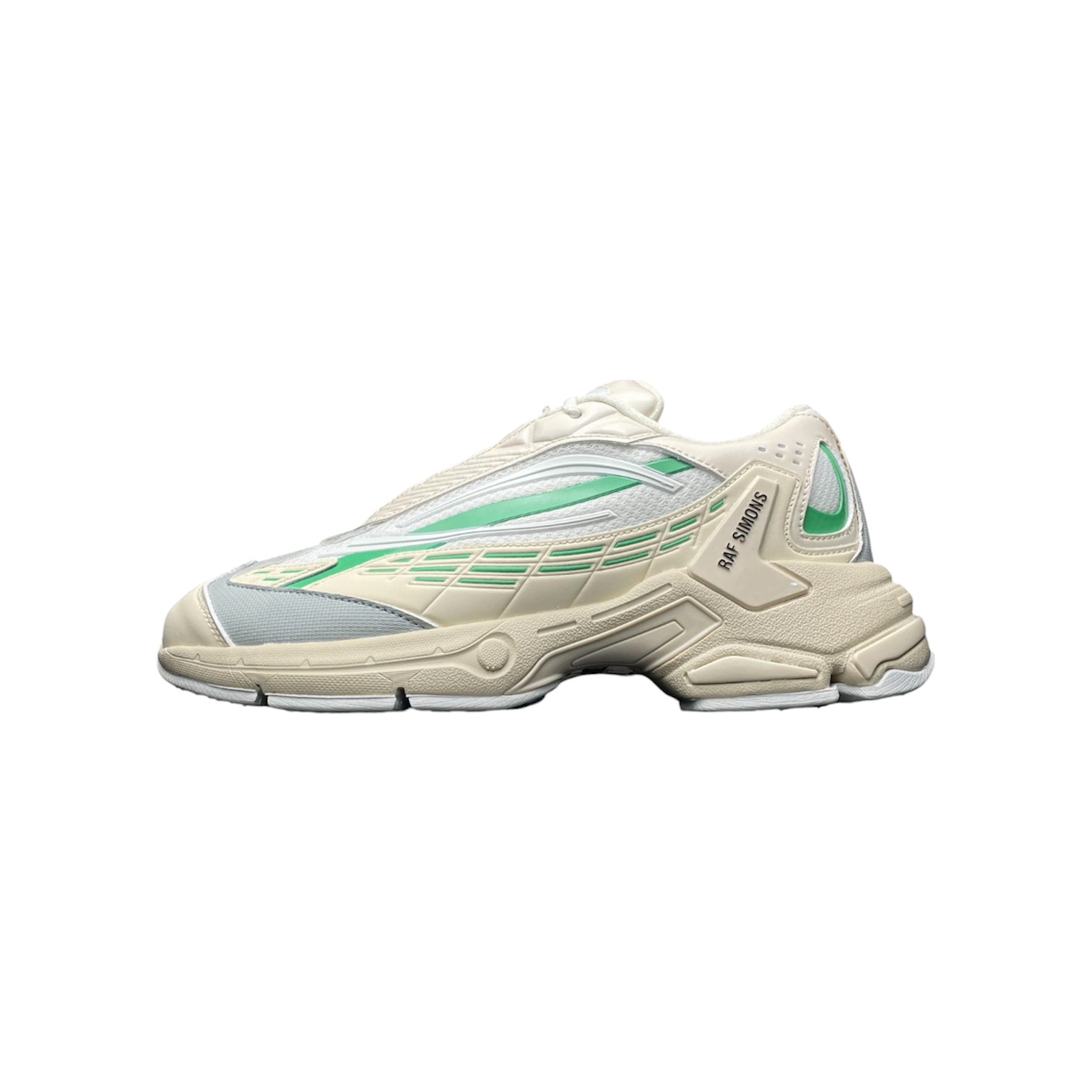 “Ultrasceptre” Sneakers (White/Green) — Raf Simons