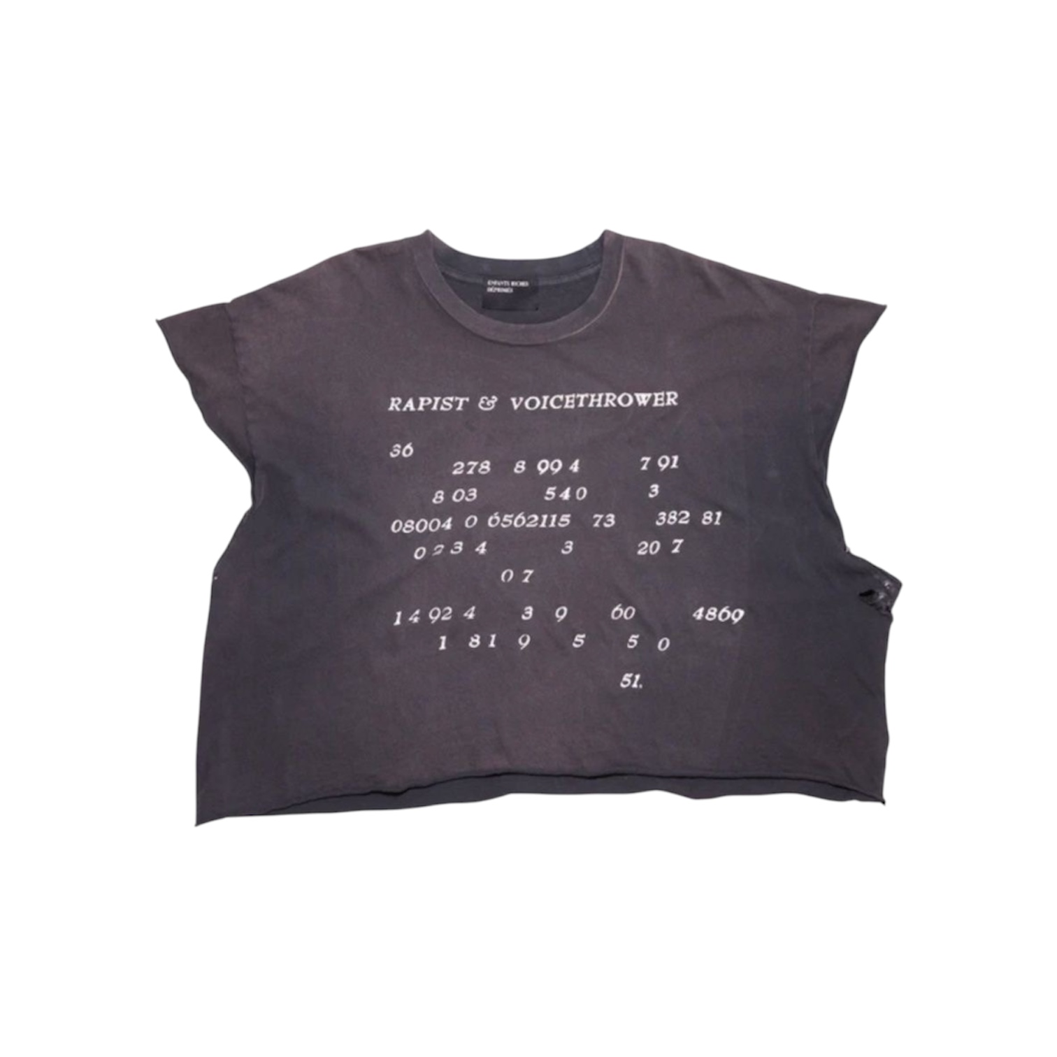 “Voice Thrower” Cut-Off Tee — Enfants Riches Déprimés