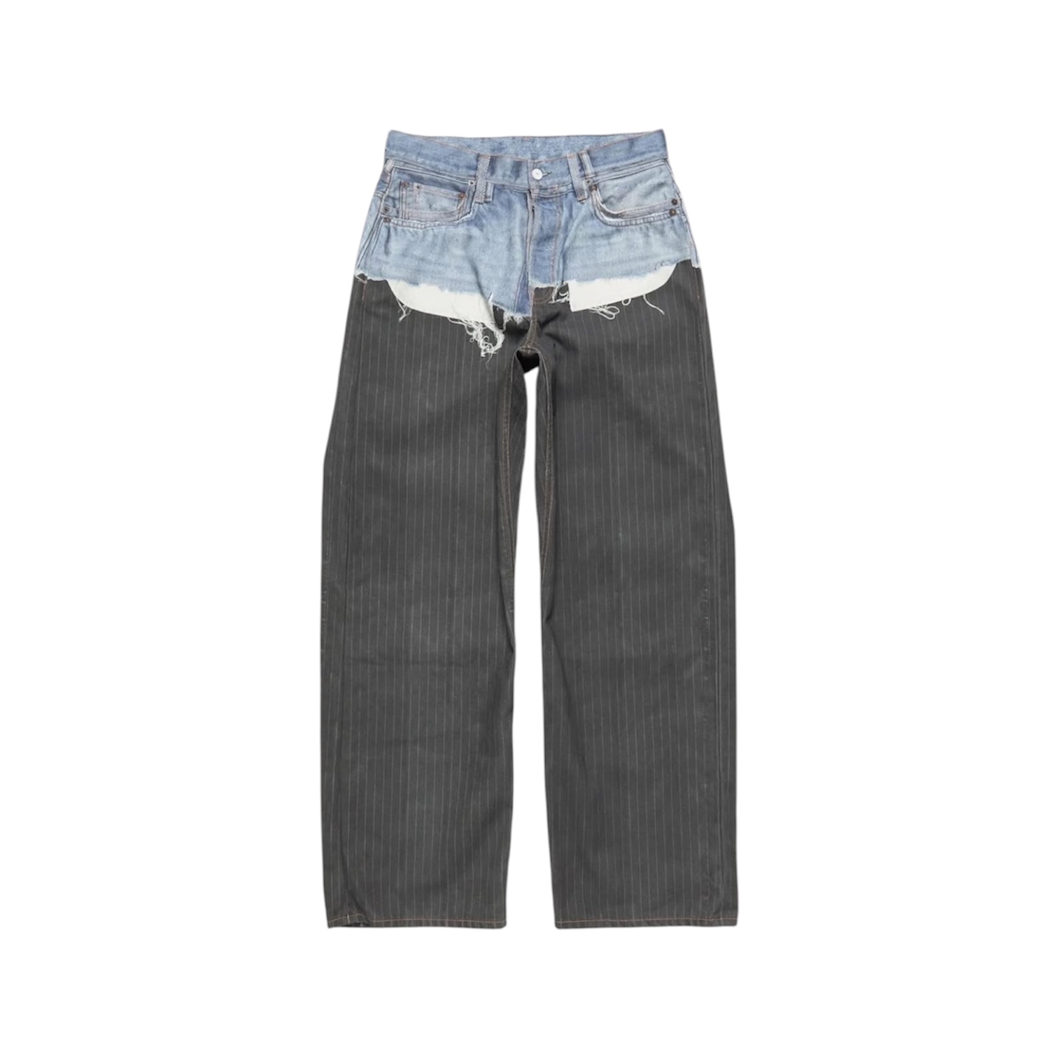 “1981 Trompe-L'œil Pinstripe Print” Jeans — Acne Studios