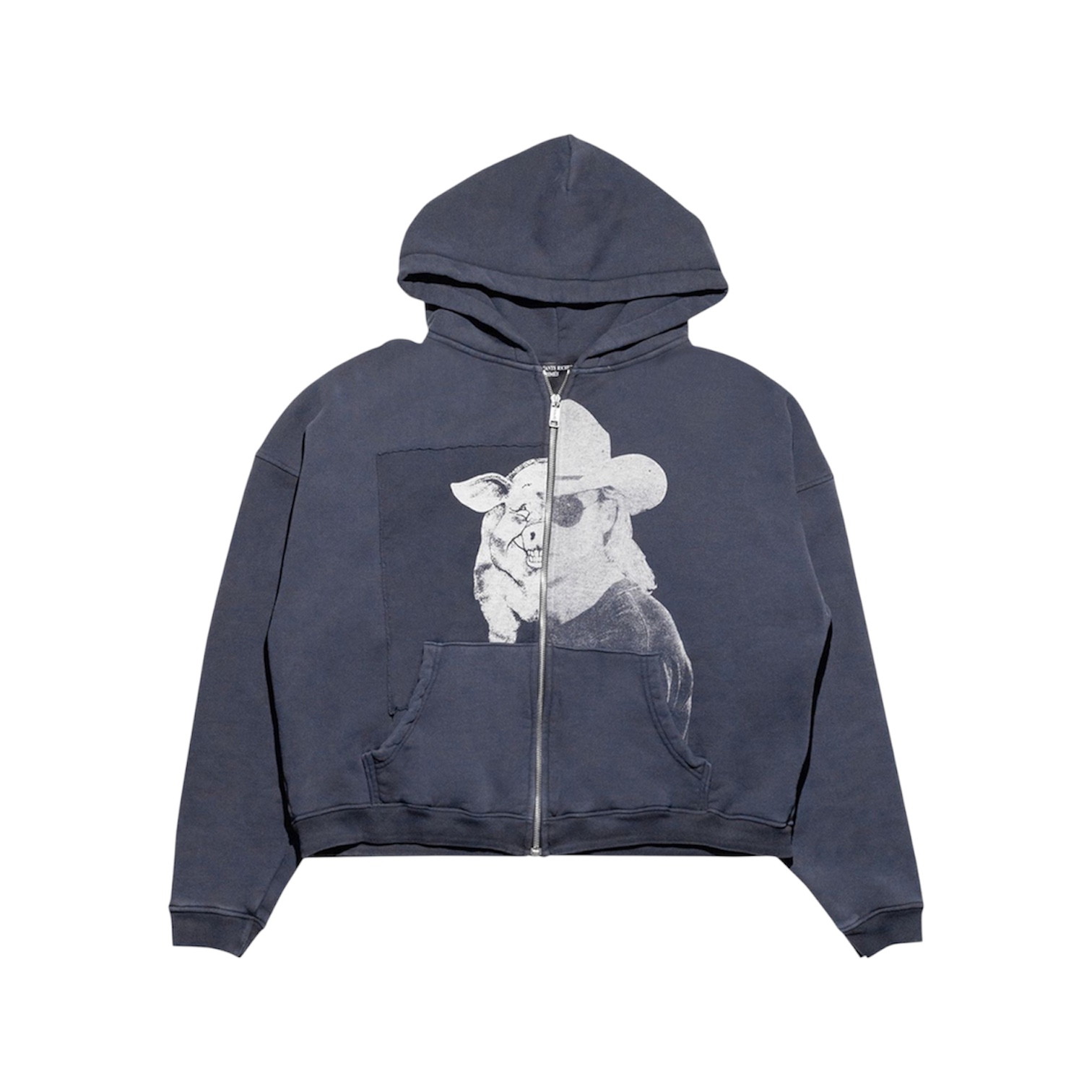 “Pig Allen Jackson Assemblage” Zip Hoodie — Enfants Riches Déprimés