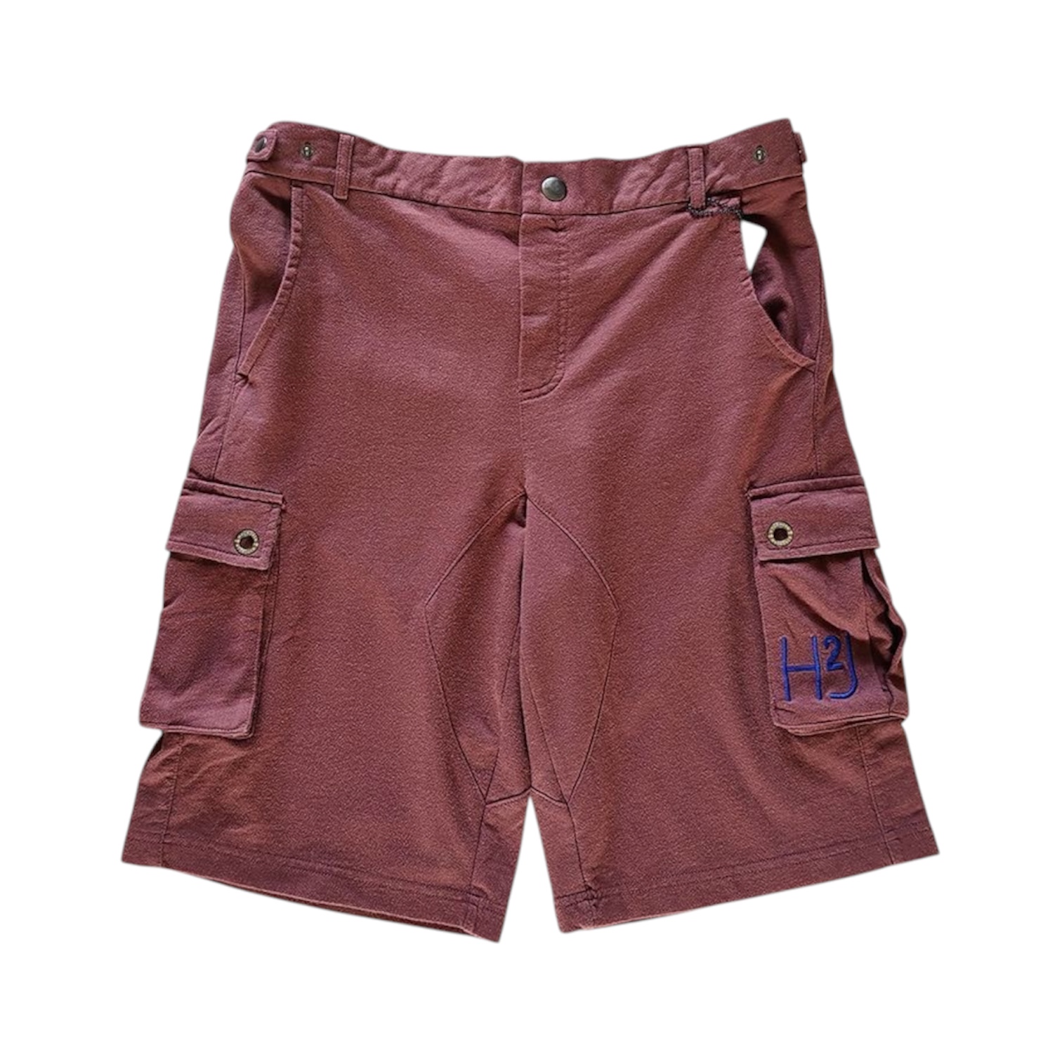 “H2J” Cargo Shorts (Burgundy) — Hydrogen