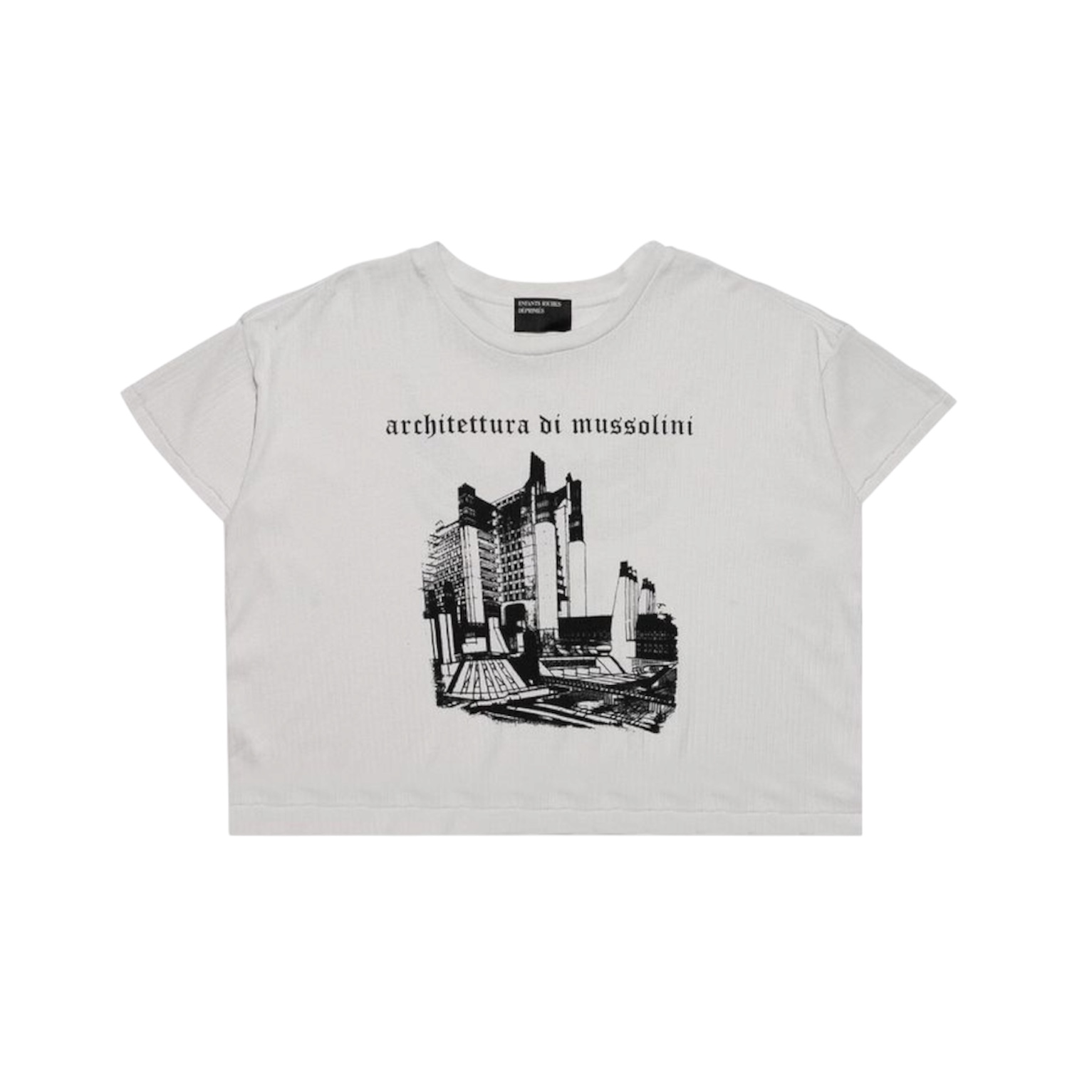 “Architettura Di Mussolini Rib” Tee — Enfants Riches Déprimés