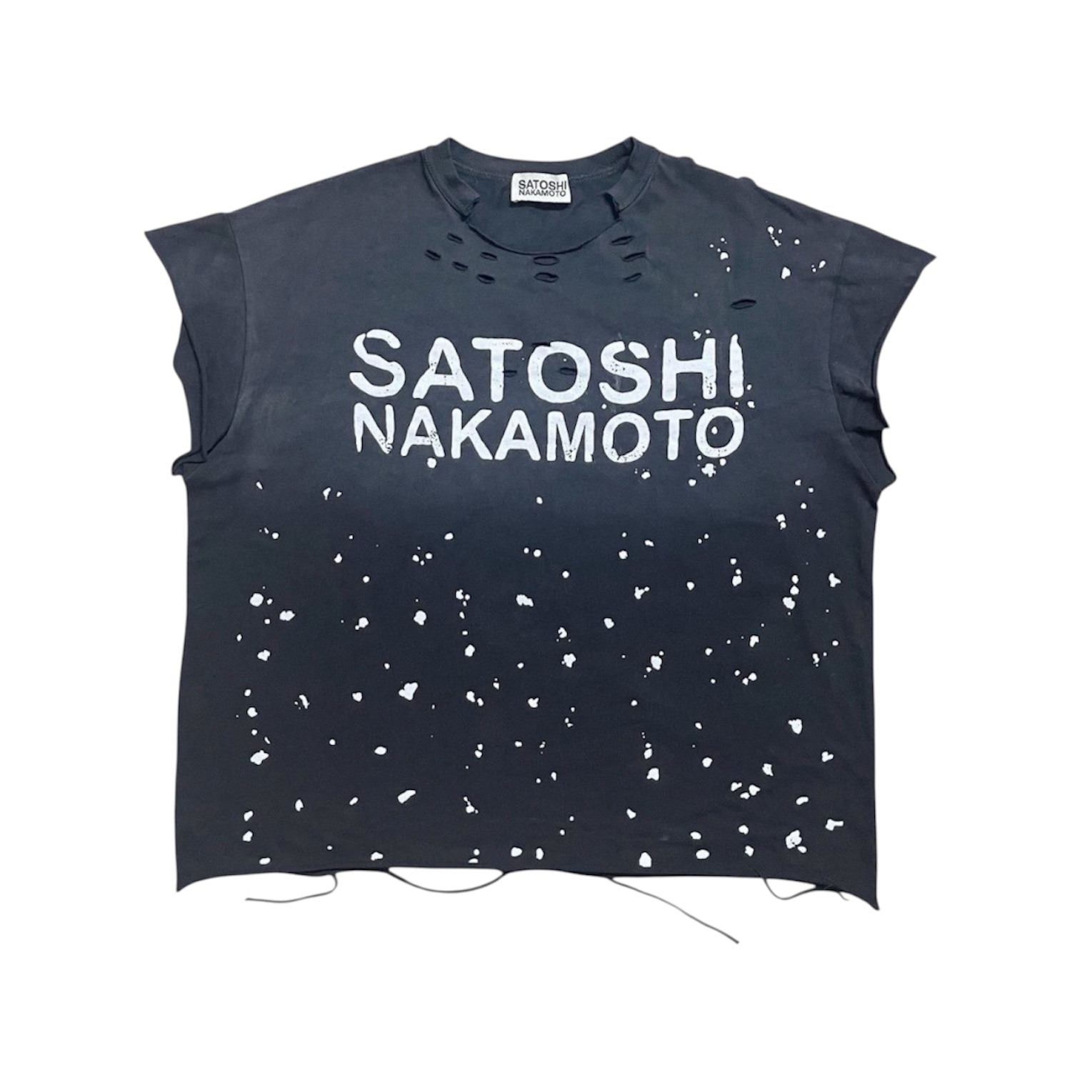 “Luke Distressed” Tee — Satoshi Nakamoto