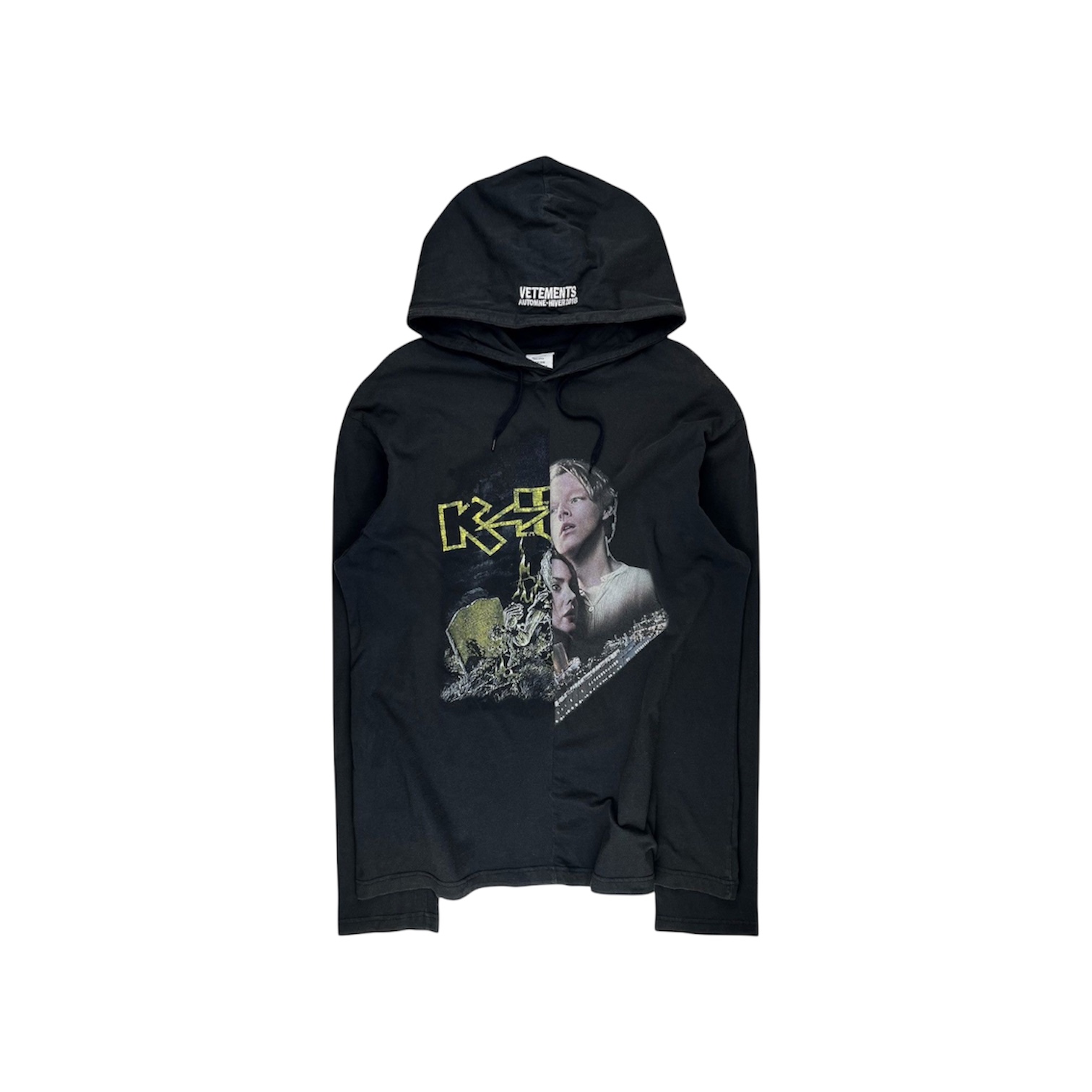 “Split Titanic/Kiss” Zip Hoodie. — Vetements