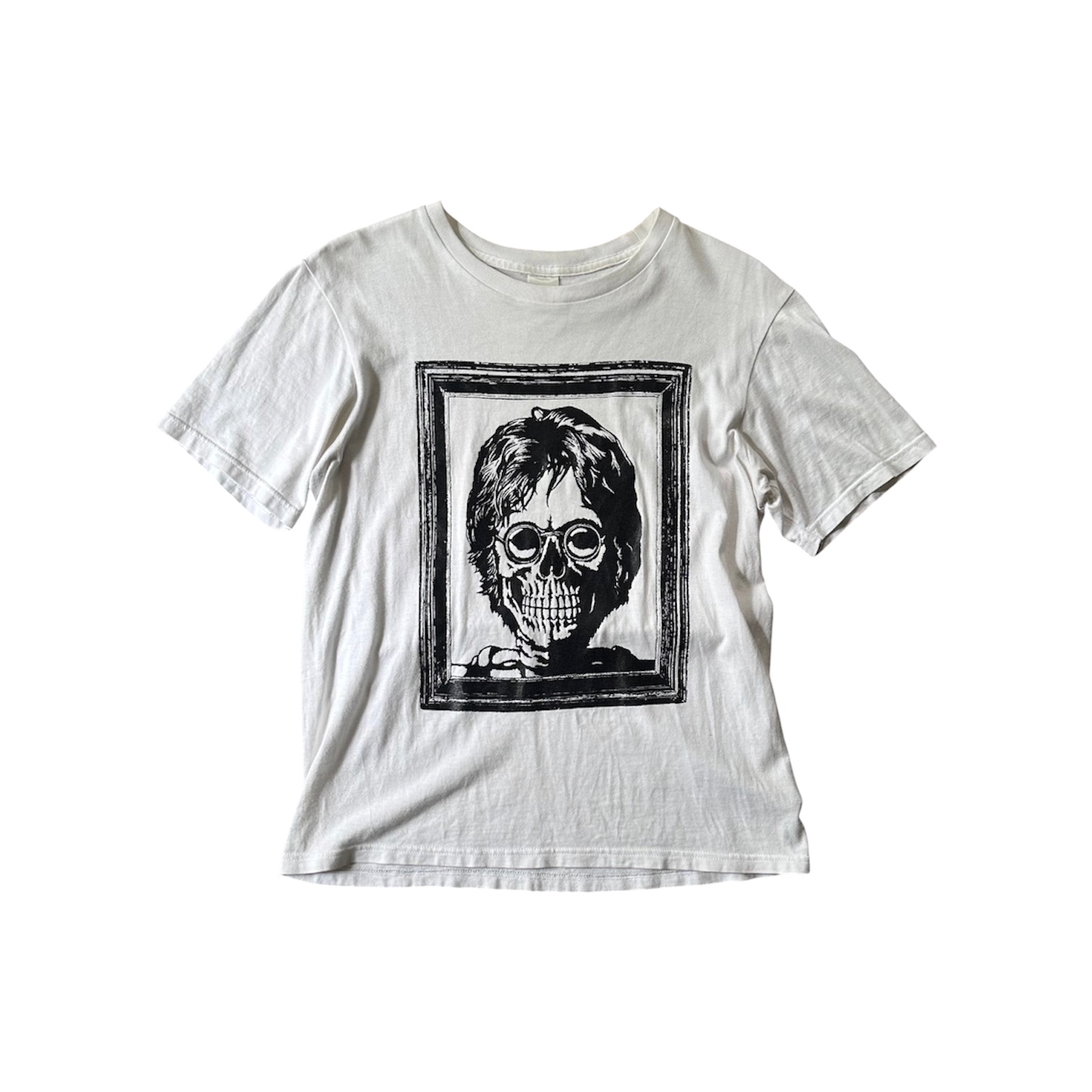 “John Lennon Portrait Skull” Tee (White) — Number (N)ine