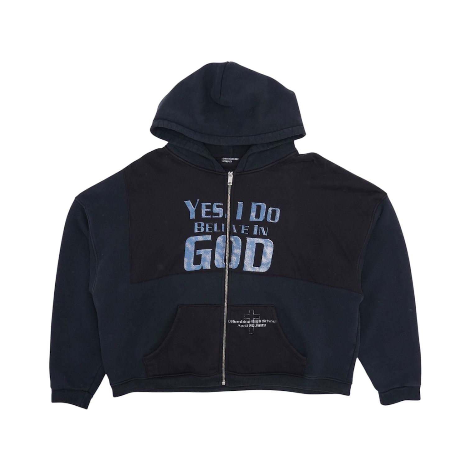 “Yes I Do Believe In God” Zip Hoodie — Enfants Riches Déprimés