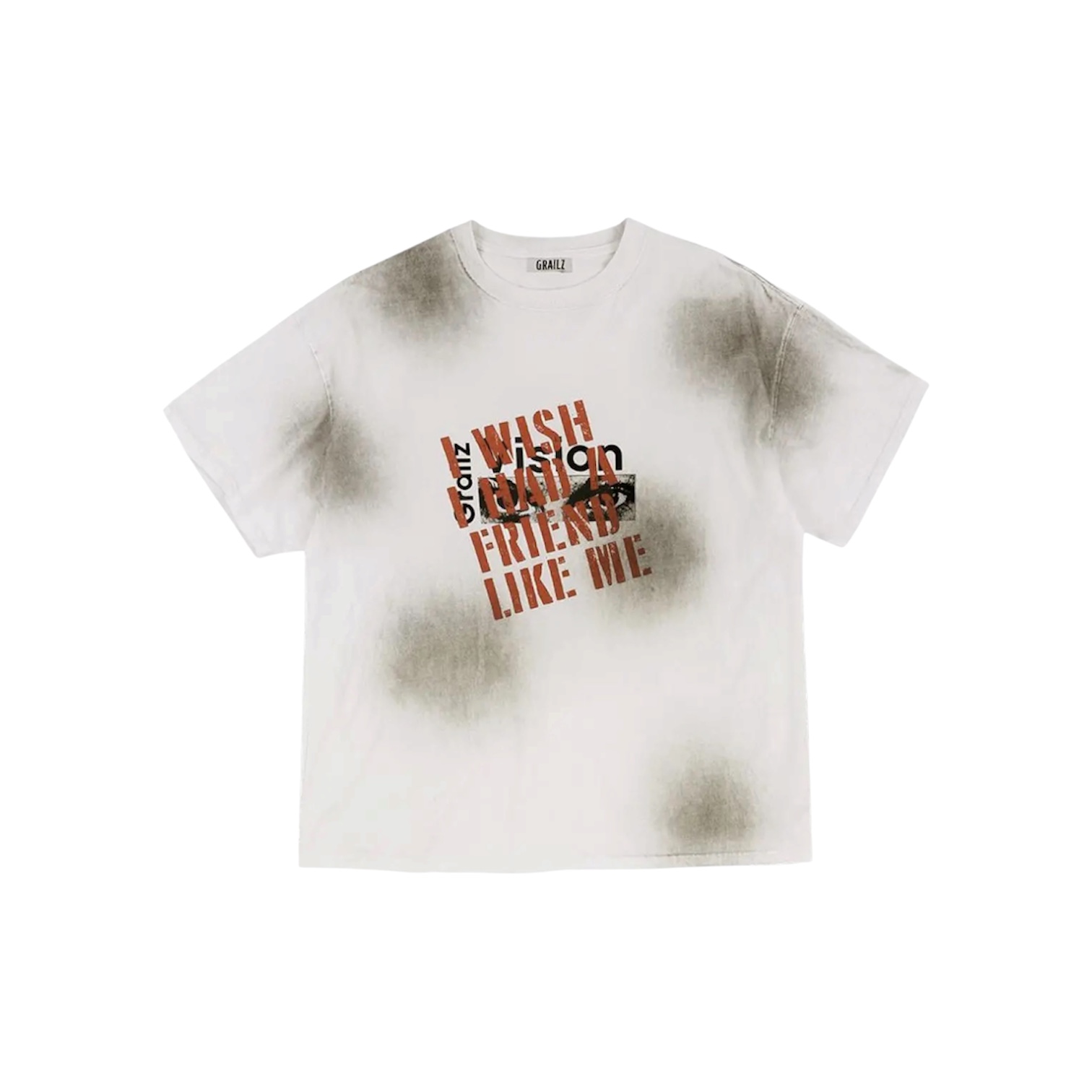 “Vision Washed” Tee (White) — Grailz