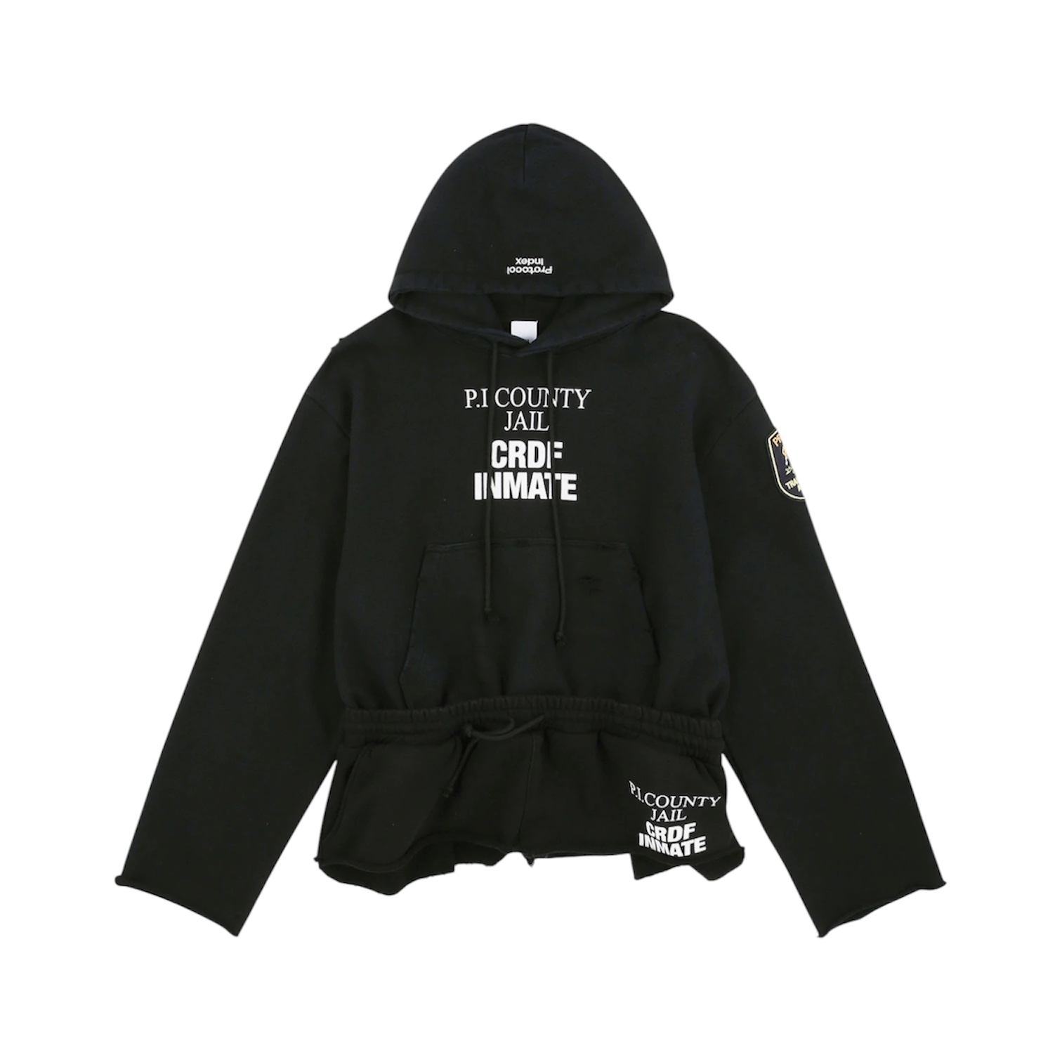 “Hybrid Sweatpants” Hoodie (Black) — Protocol Index
