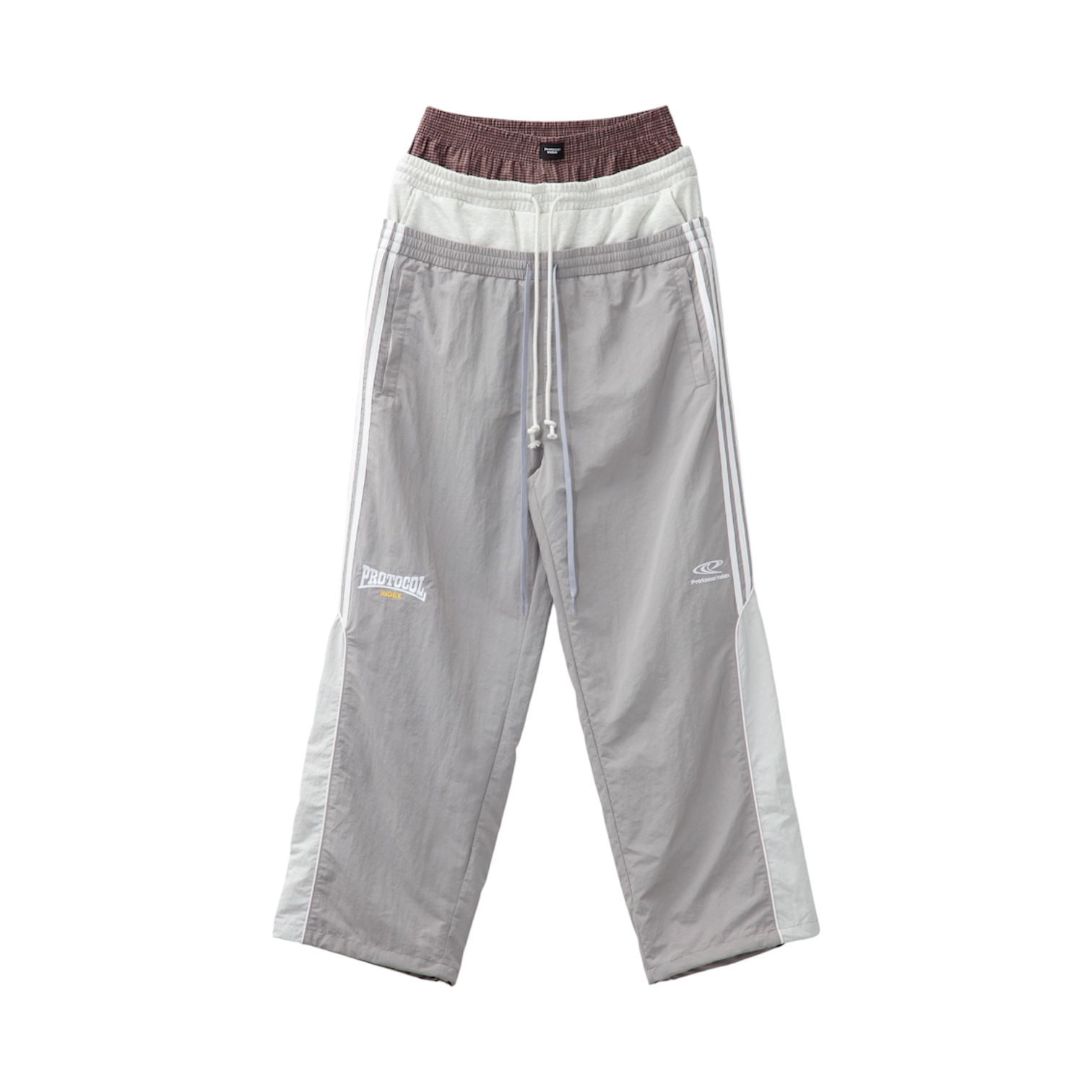 “3 Layered” Track Pants (Grey) — Protocol Index