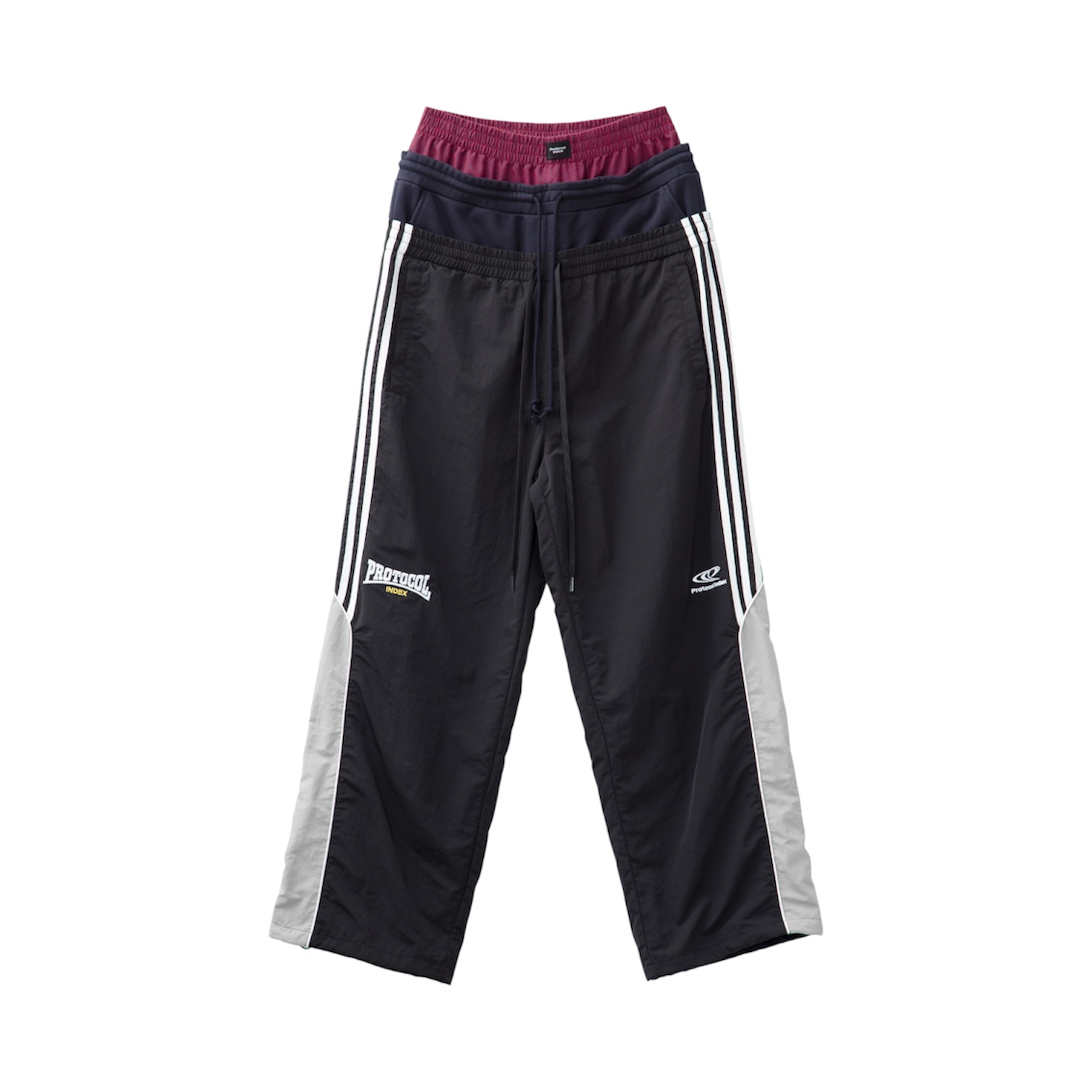 “3-Layered” Track Pants (Black) — Protocol Index