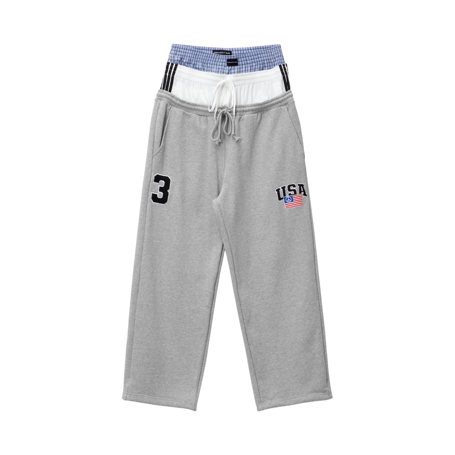 “3 Layered” Sweatpants (Grey) — Project G/R