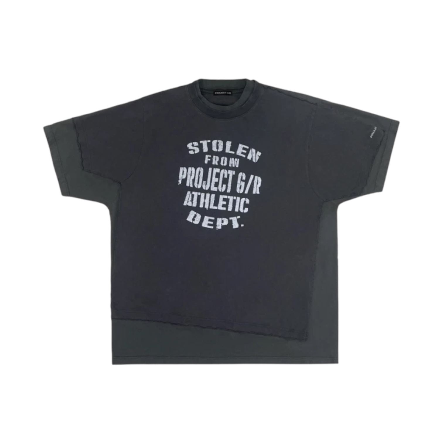 “Trompe-L'œil Double” Tee (Black) — Project G/R