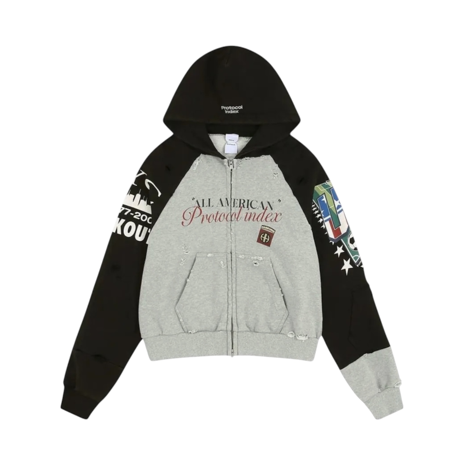 “Reconstructed All American” Zip Hoodie — Protocol Index