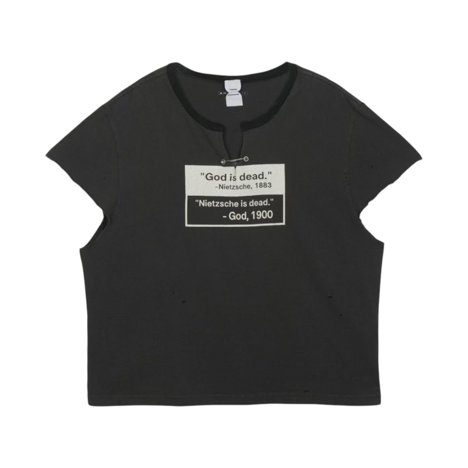 “Safety Pin” Cut-Off Tee (Black) — Protocol Index