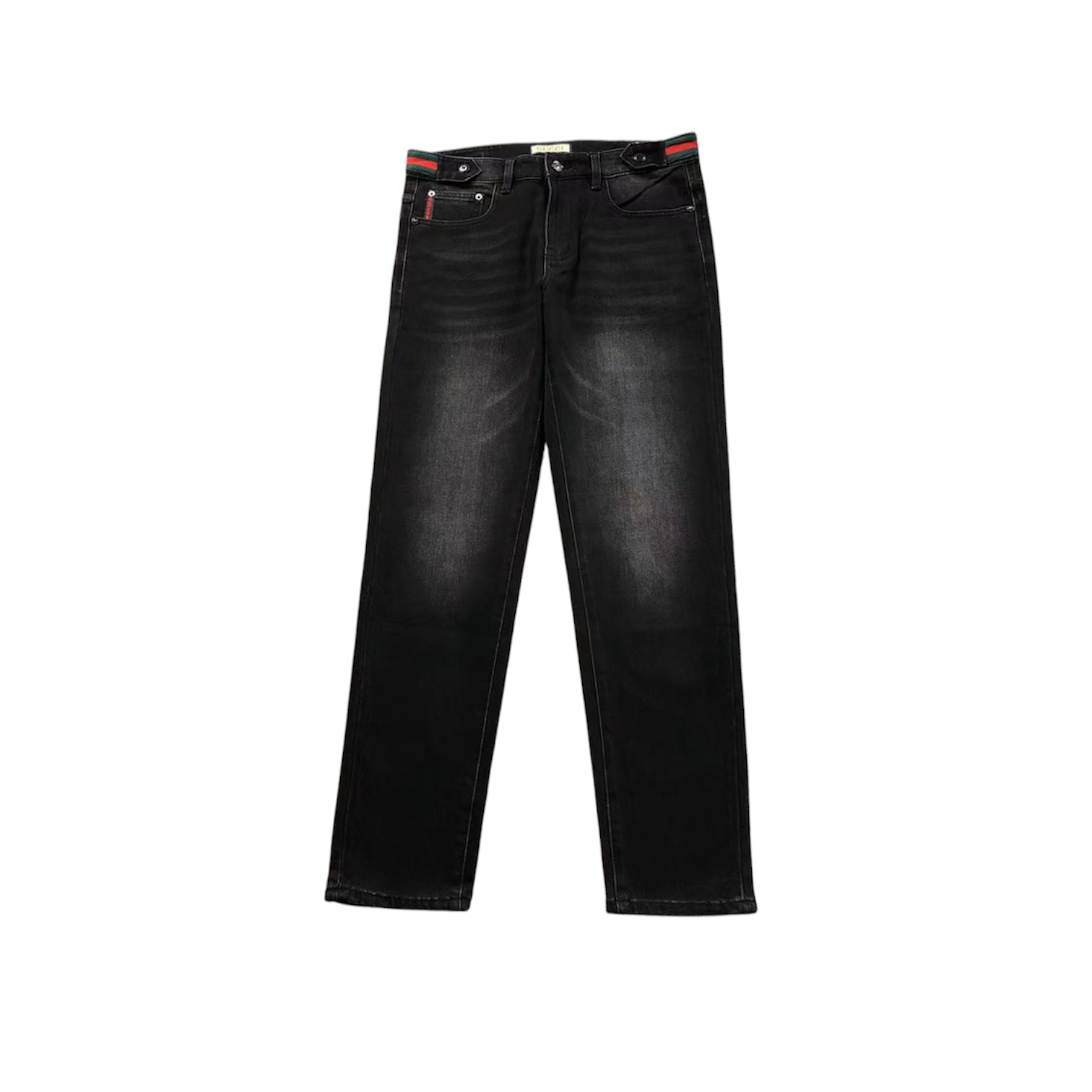 “Fantasy Web Stripe” Jeans — Gucci