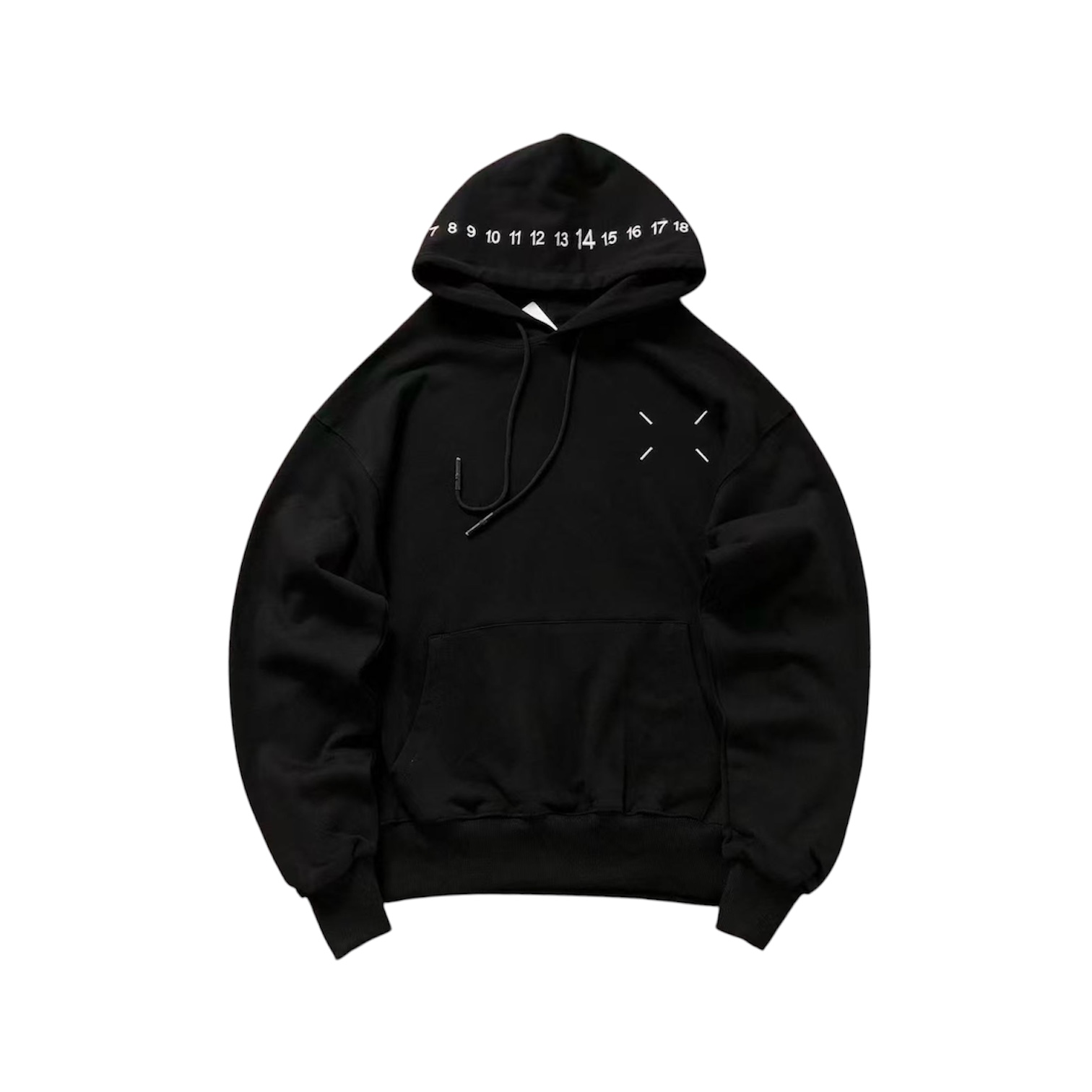 “Numeric Print” Hoodie — Maison Margiela