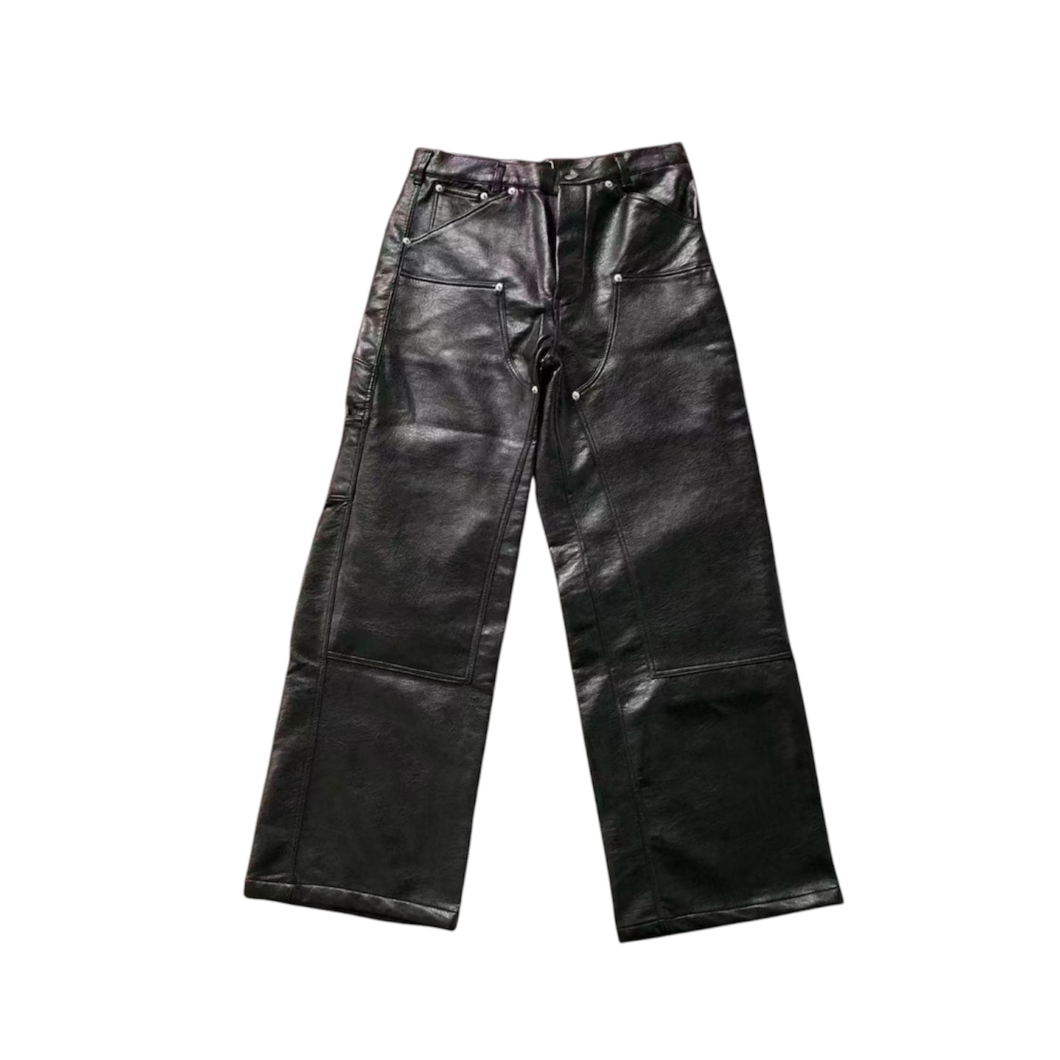 “Faux Leather Work” Pants — Far From What