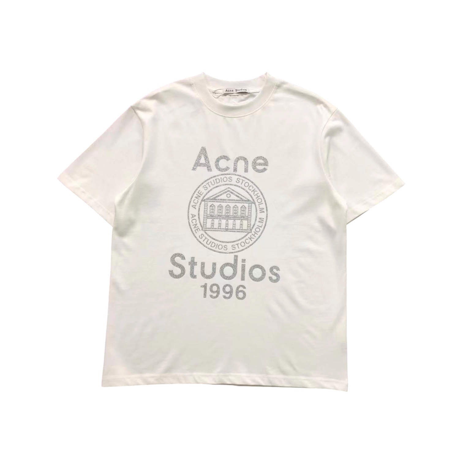 “Stamp Logo” Tee (White) — Acne Studios