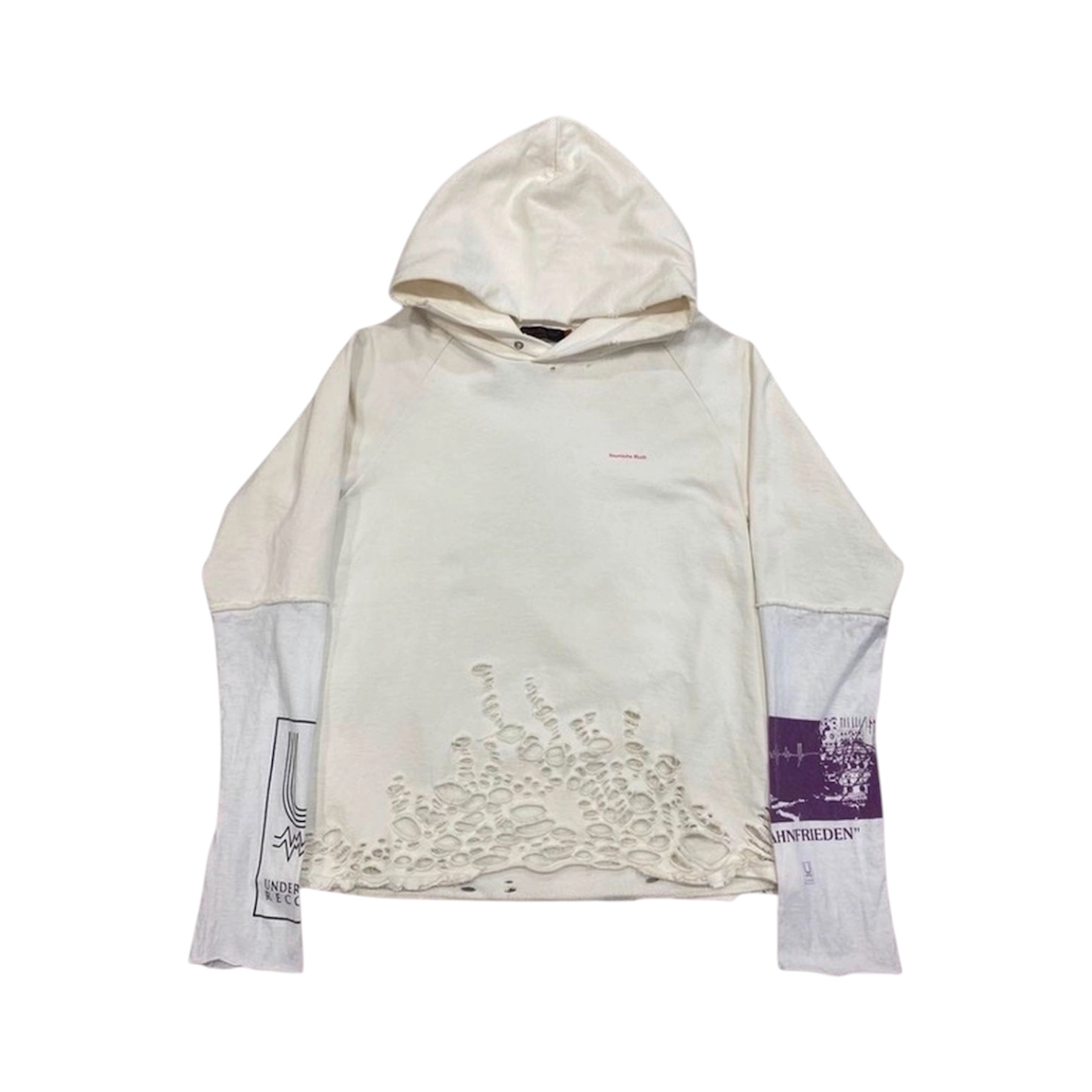 “Docking Distressed” Hoodie (White) — Undercover