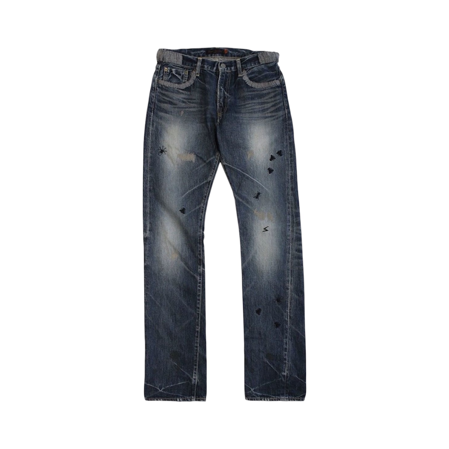 “Spider Distressed” Jeans — Undercover