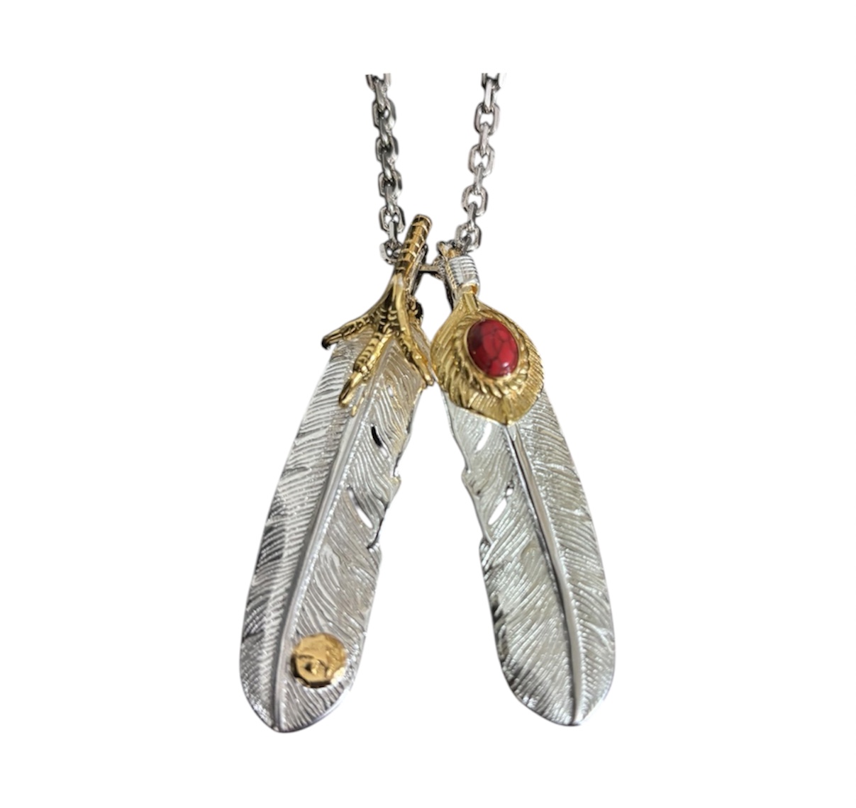 “Double Feather” Necklace — Goro’s
