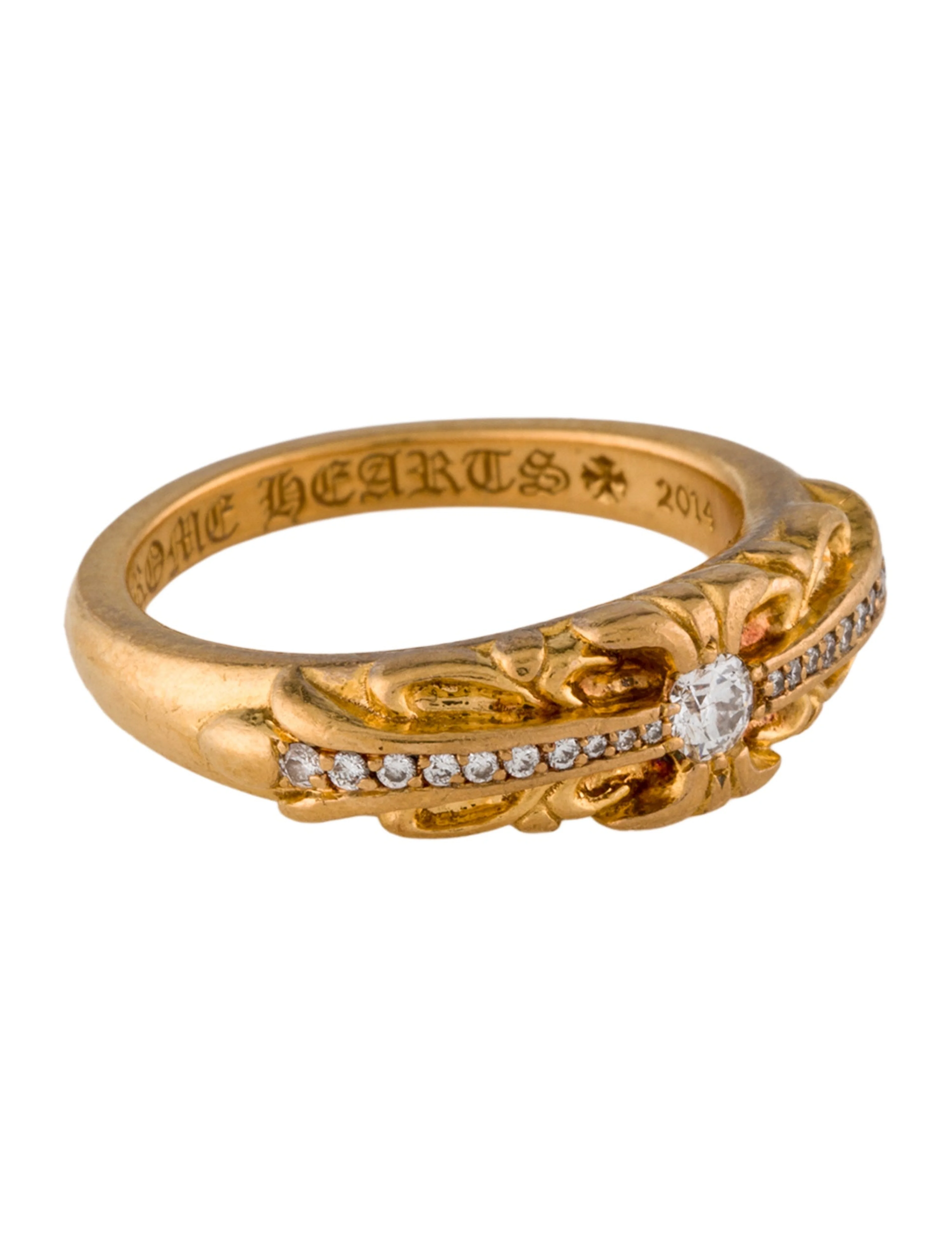 “Baby Floral Cross” Ring — Chrome Hearts