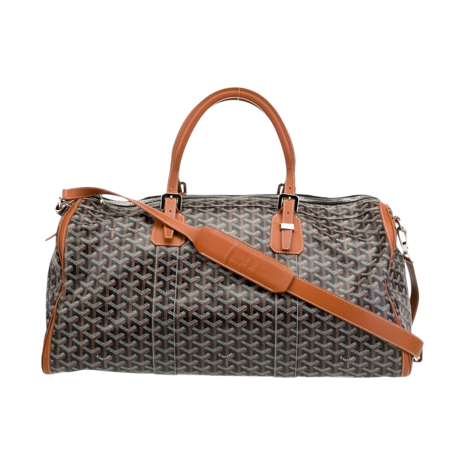 “Boeing 55 Duffle” Bag (Black/Tan) — Goyard