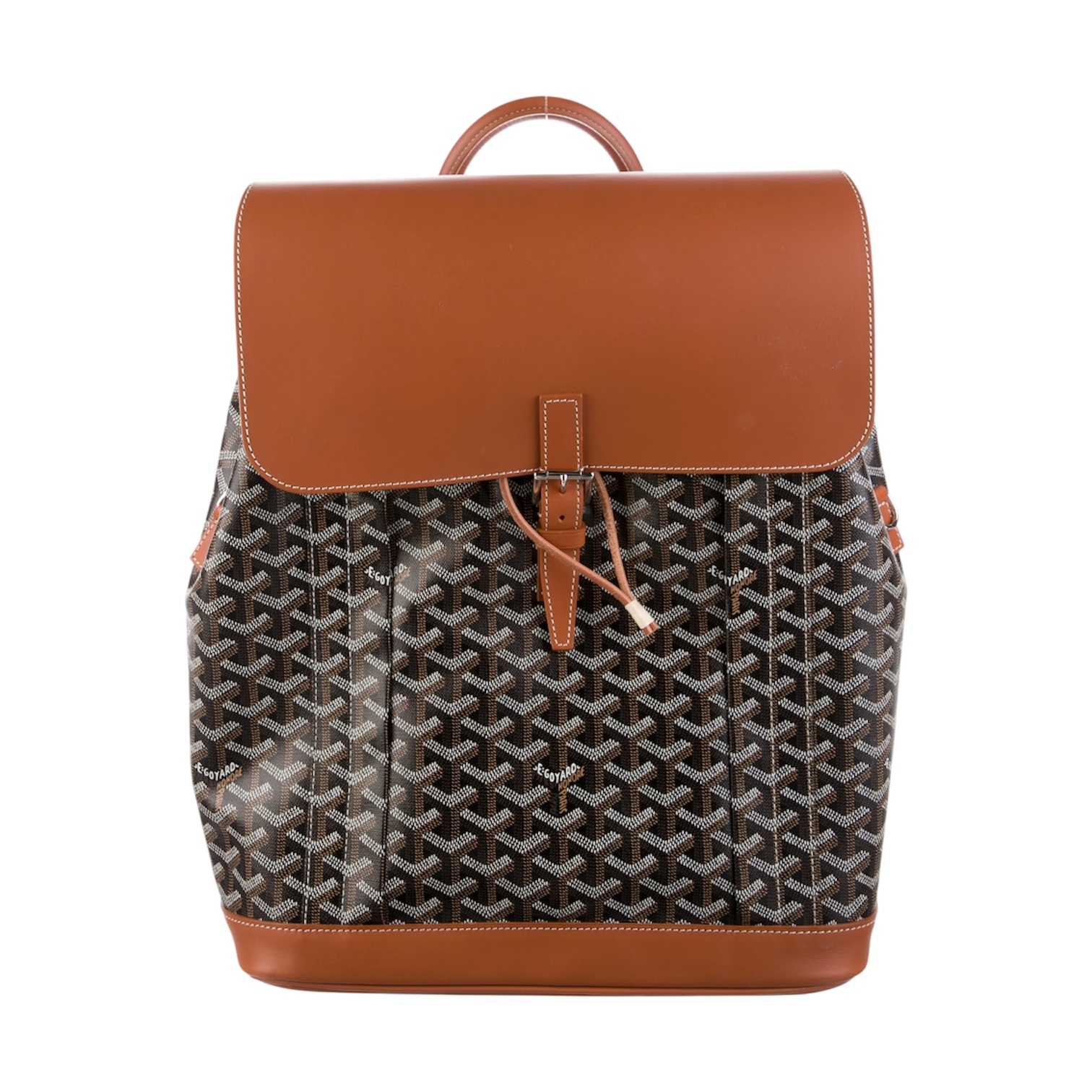 “Alpin MM” Backpack (Black/Tan) — Goyard