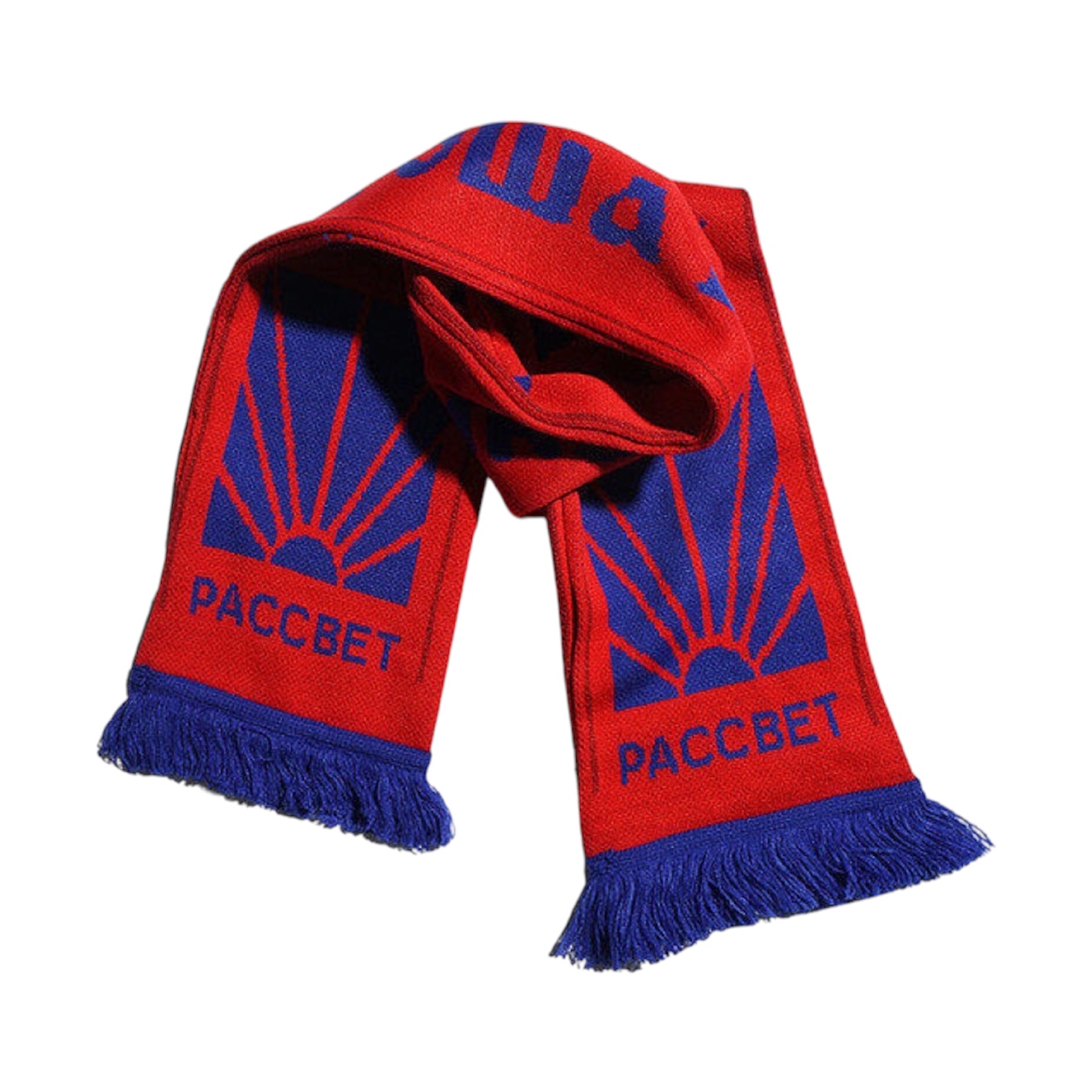 “Double-Sided Logo” Scarf (Red/Blue) — Gosha Rubchinskiy