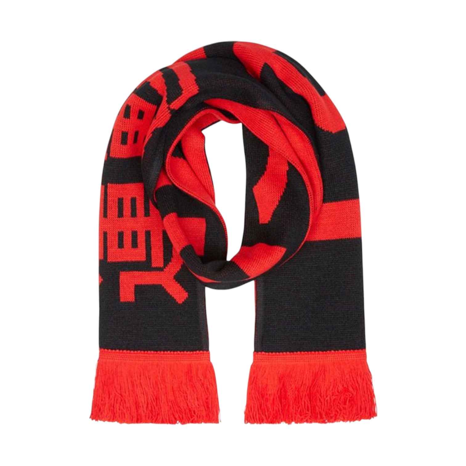 "Sport" Scarf (Black/Red) — Gosha Rubchinskiy