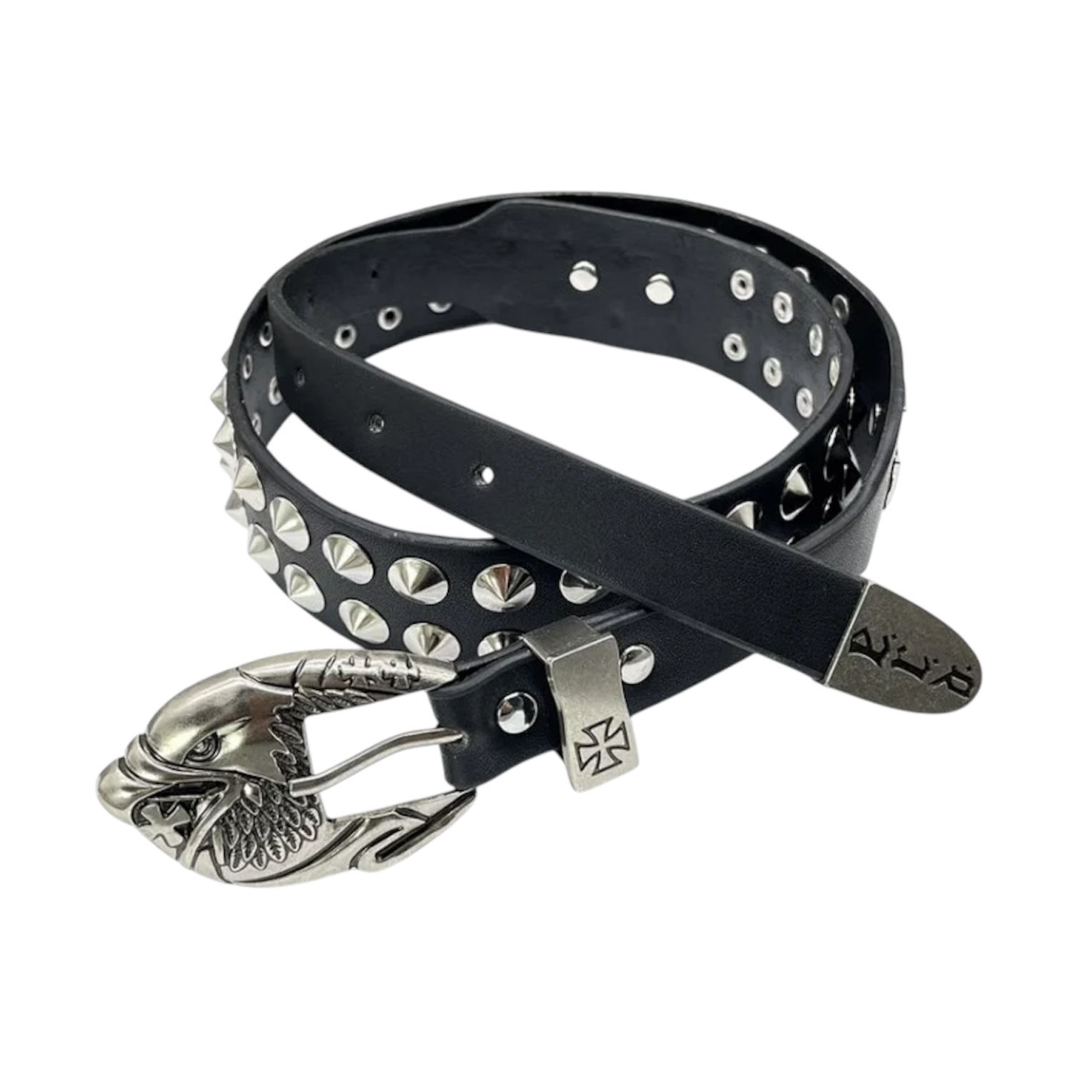 “Eagle Buckle Studded” Belt — Enfants Riches Déprimés