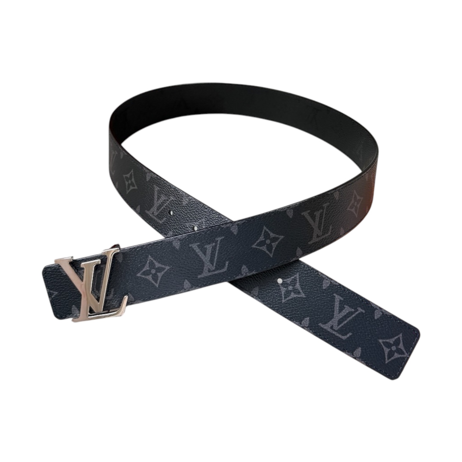 “LV Initials 40mm Reversible Monogram” Belt (Grey) — Louis Vuitton