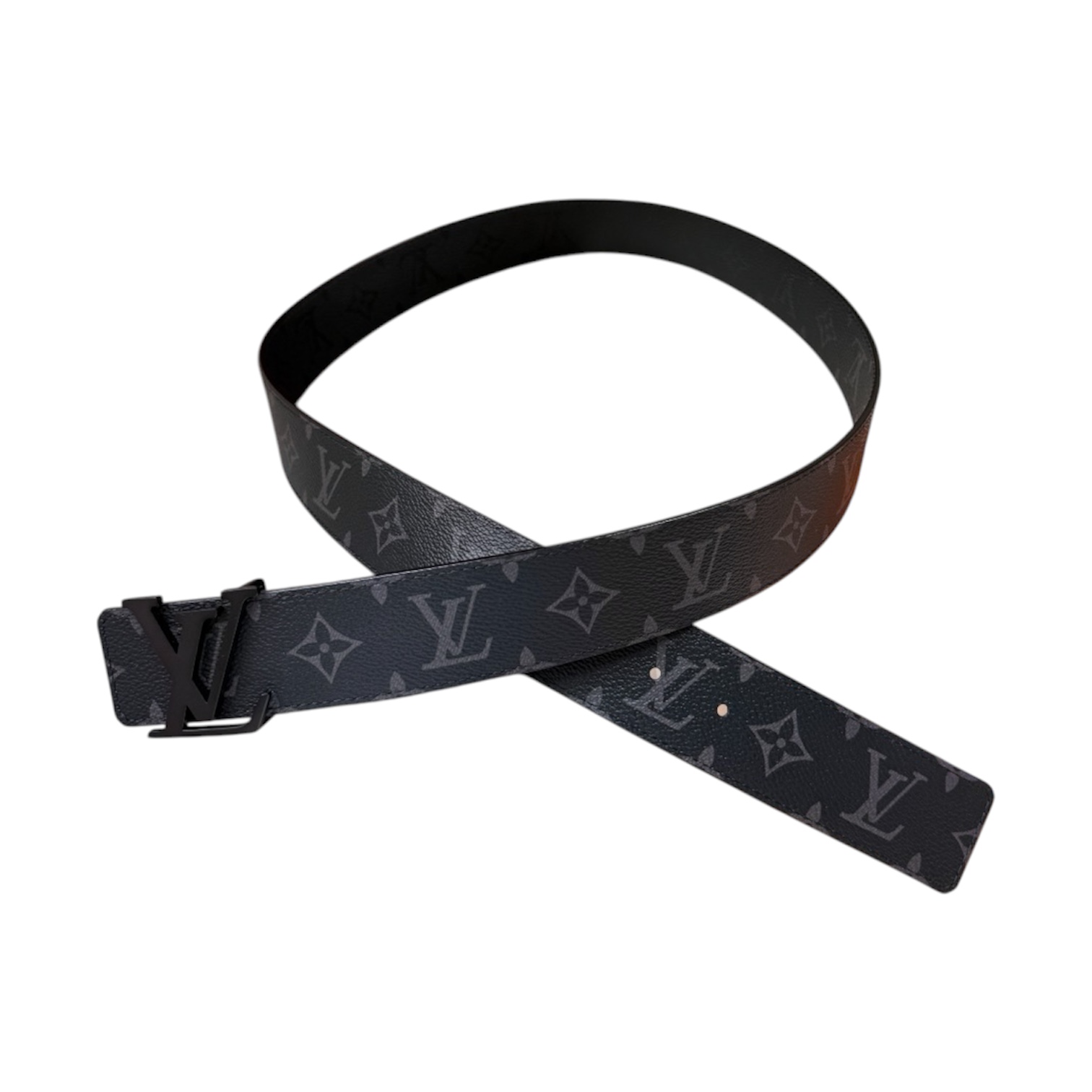 “LV Initiales 40mm Reversible Monogram” Belt (Black) — Louis Vuitton