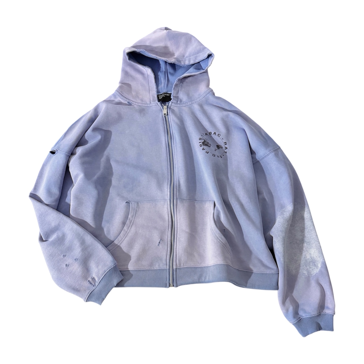 "Rat Tabac Paris" Zip Hoodie — Enfants Riches Déprimés
