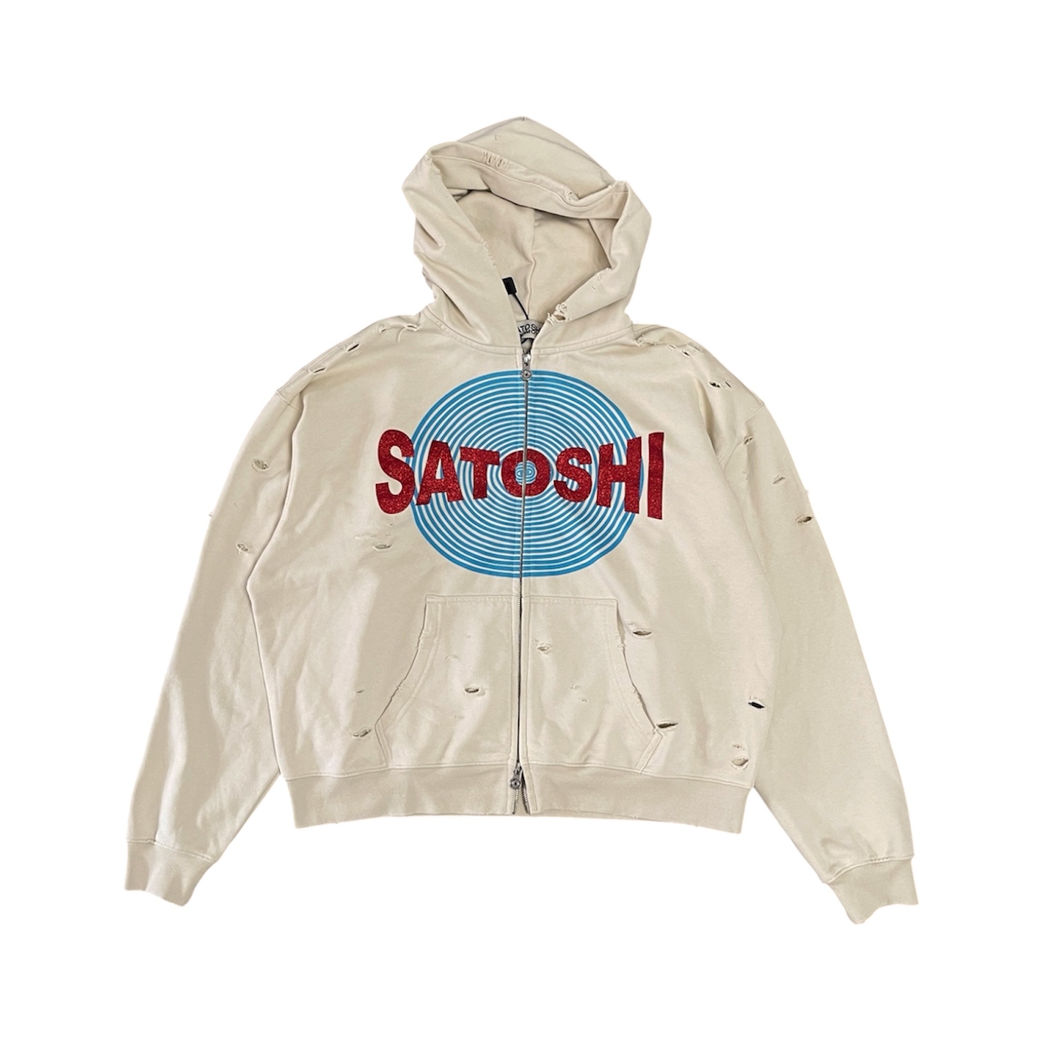 "Spiral Target Logo" Zip Hoodie — Satoshi Nakamoto