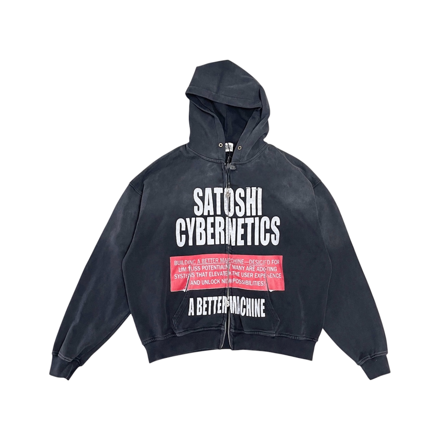 "Satoshi Cybernetics” Zip Hoodie — Satoshi Nakamoto
