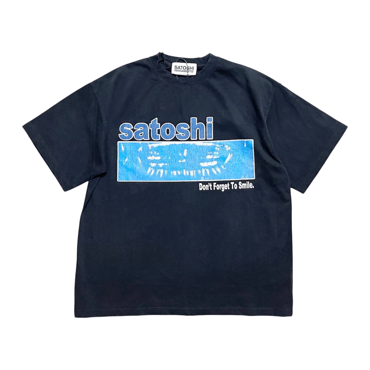 "Don't Forget To Smile" Tee — Satoshi Nakamoto