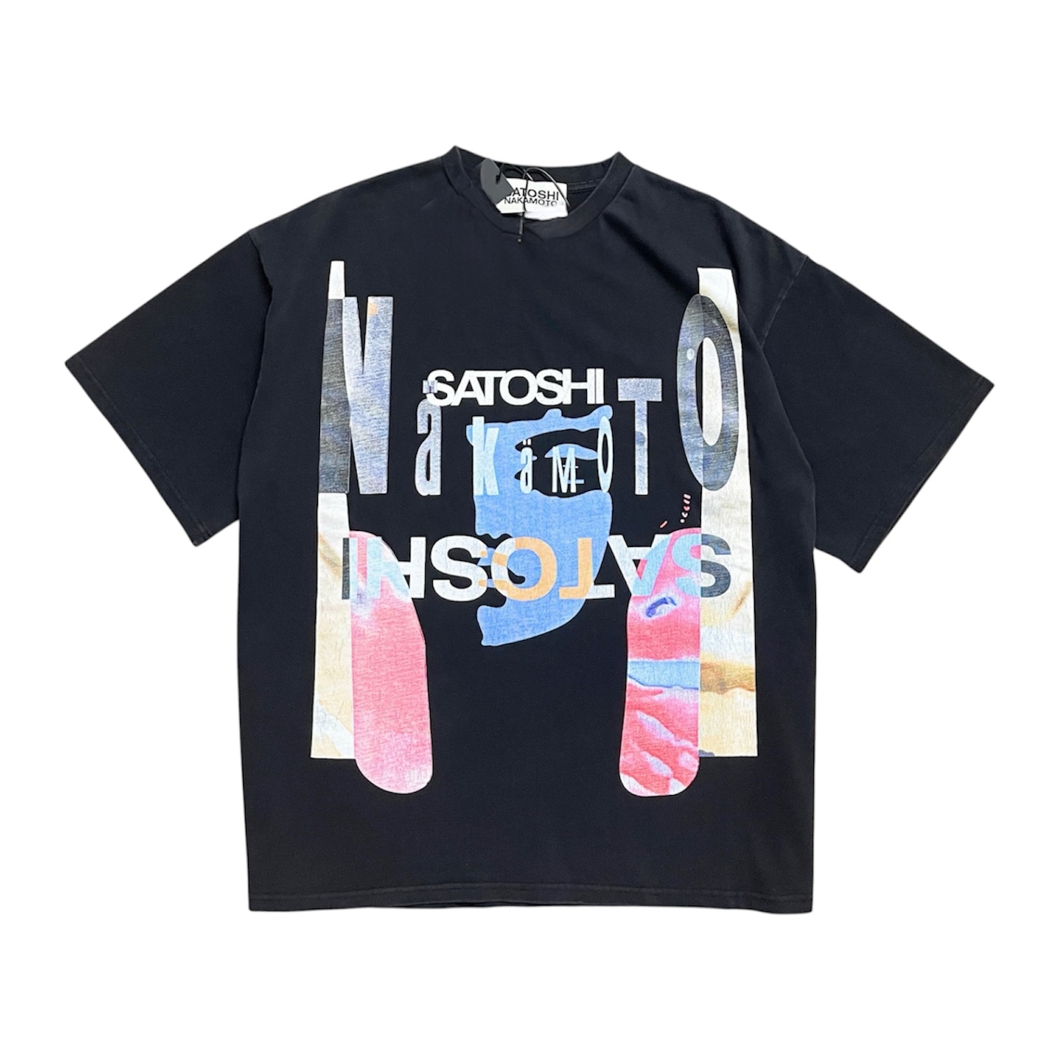 “Abstract Collage” Tee — Satoshi Nakamoto