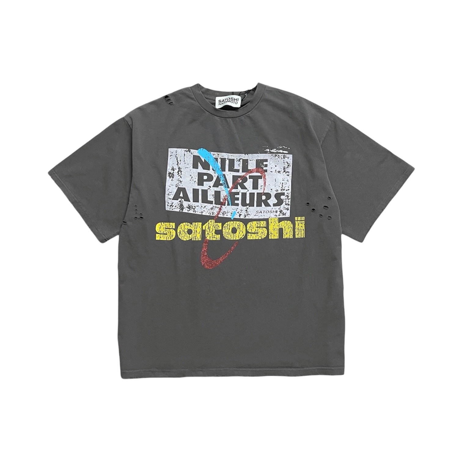 "Nulle Part Ailleurs” Tee — Satoshi Nakamoto