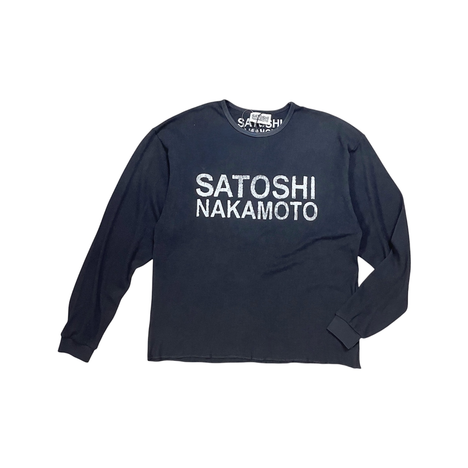 “Classic Block Logo” Longsleeve (Black) — Satoshi Nakamoto