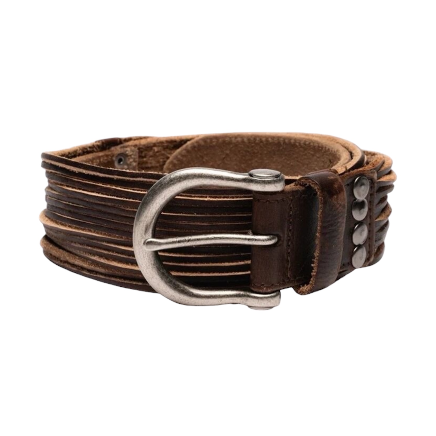 "Multi-Strand” Belt (Brown) — No/Faith Studios