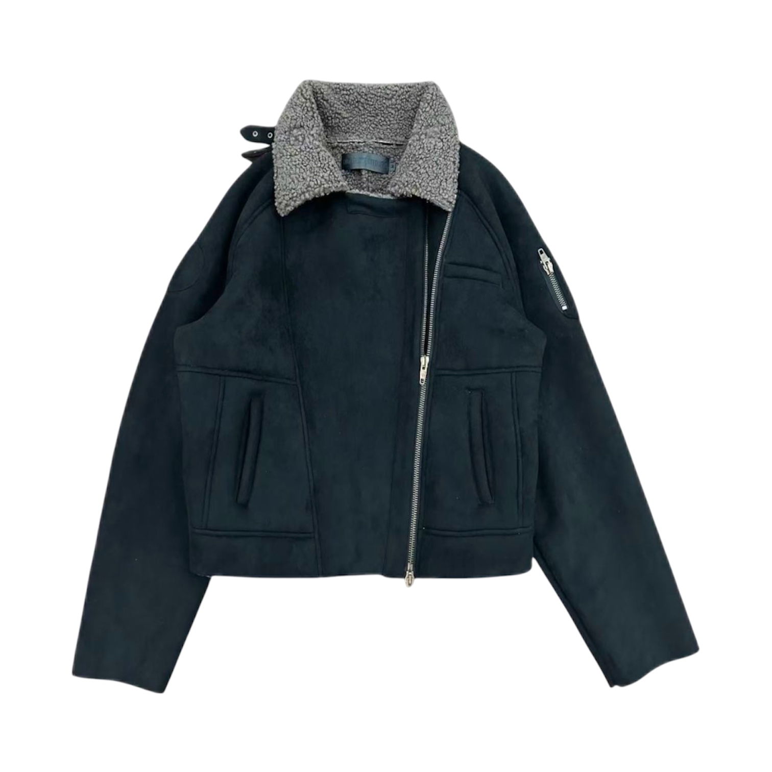 "Heavy Flight Shearling” Jacket — No/Faith Studios