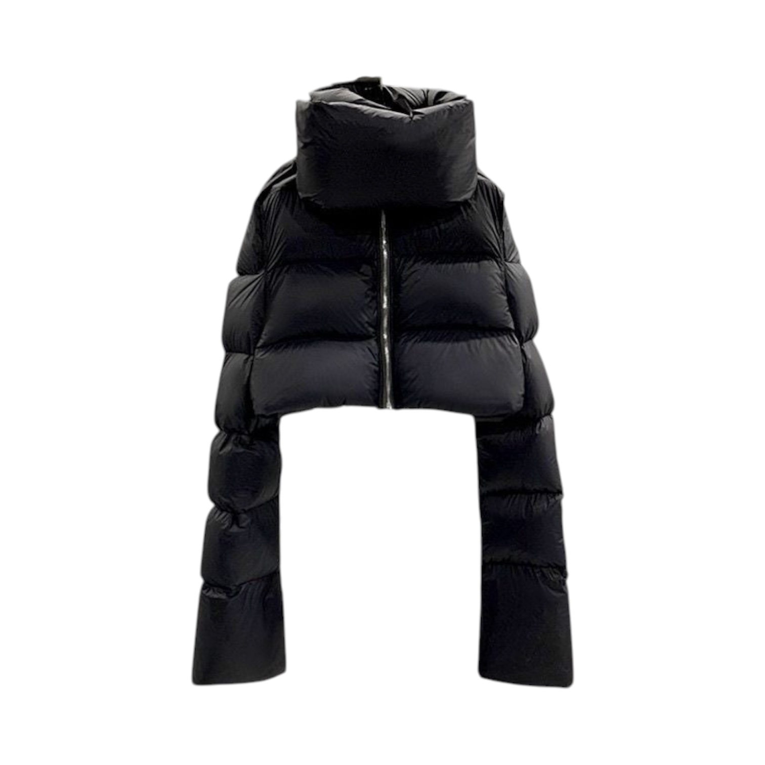 “Cropped Funnel Neck Puffer” Jacket — Rick Owens