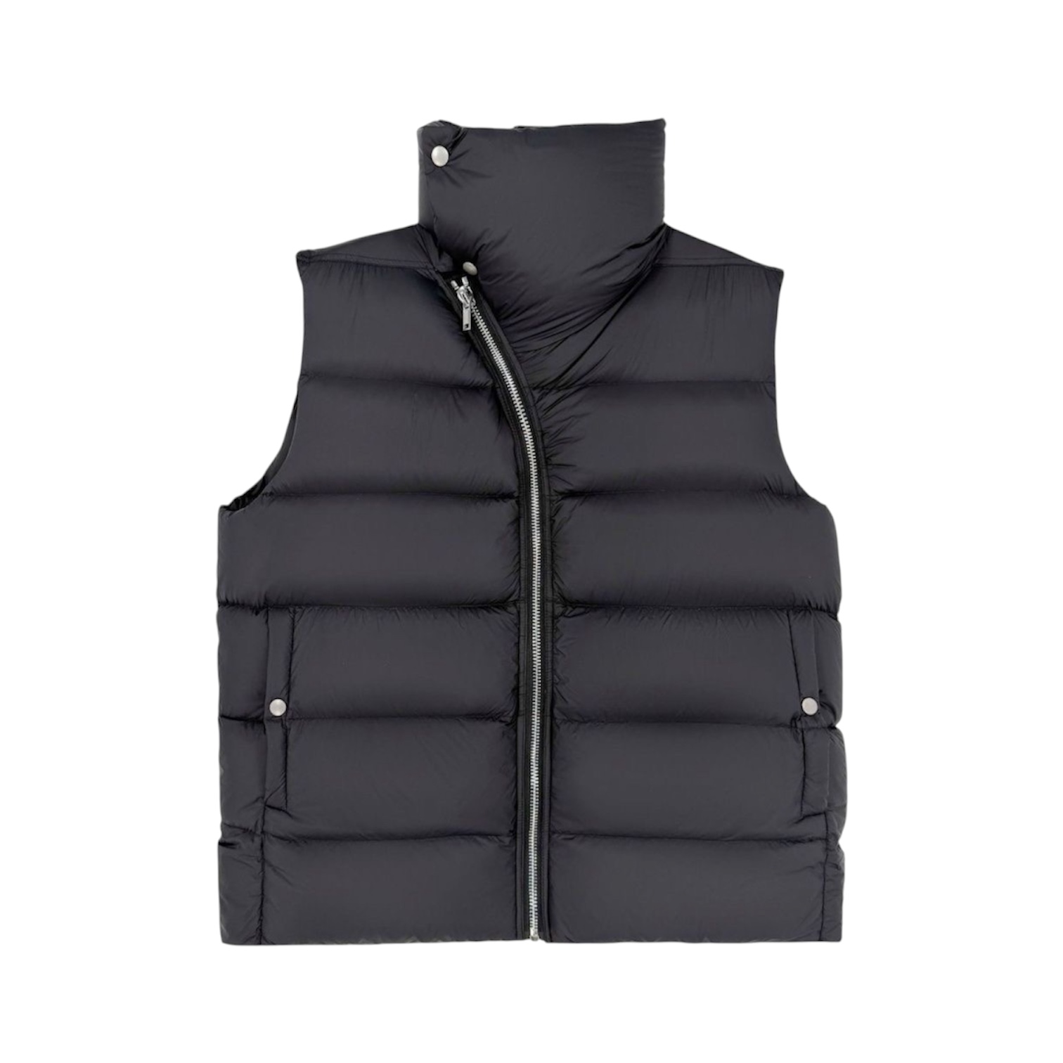 “Asymmetric High Neck” Vest — Rick Owens